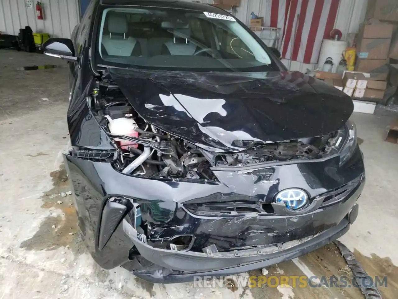 9 Фотография поврежденного автомобиля JTDKARFU9K3071896 TOYOTA PRIUS 2019