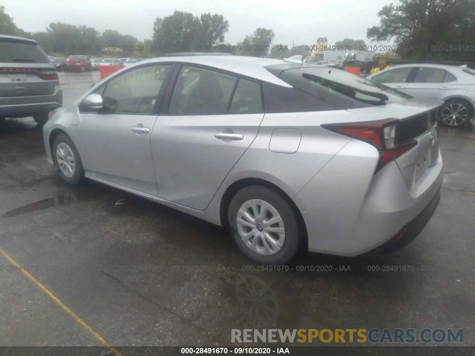 3 Photograph of a damaged car JTDKARFU9K3072448 TOYOTA PRIUS 2019