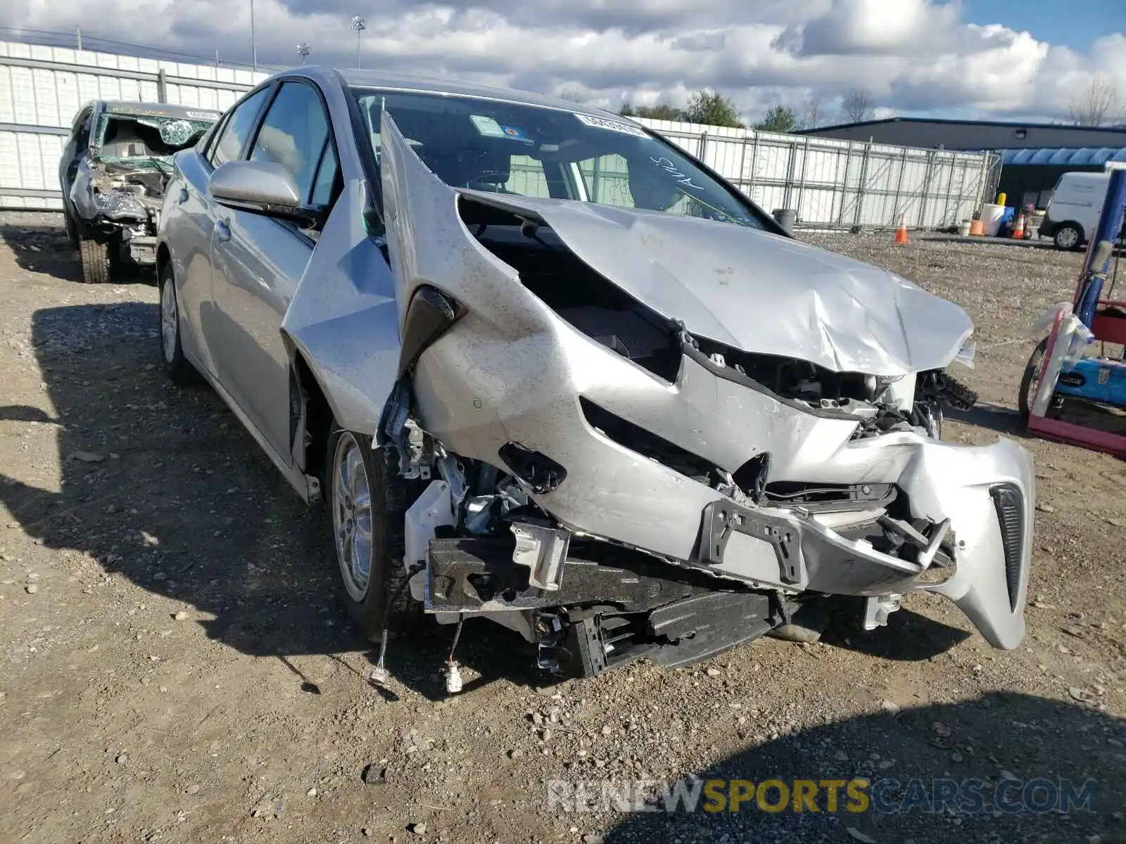 1 Photograph of a damaged car JTDKARFU9K3072840 TOYOTA PRIUS 2019