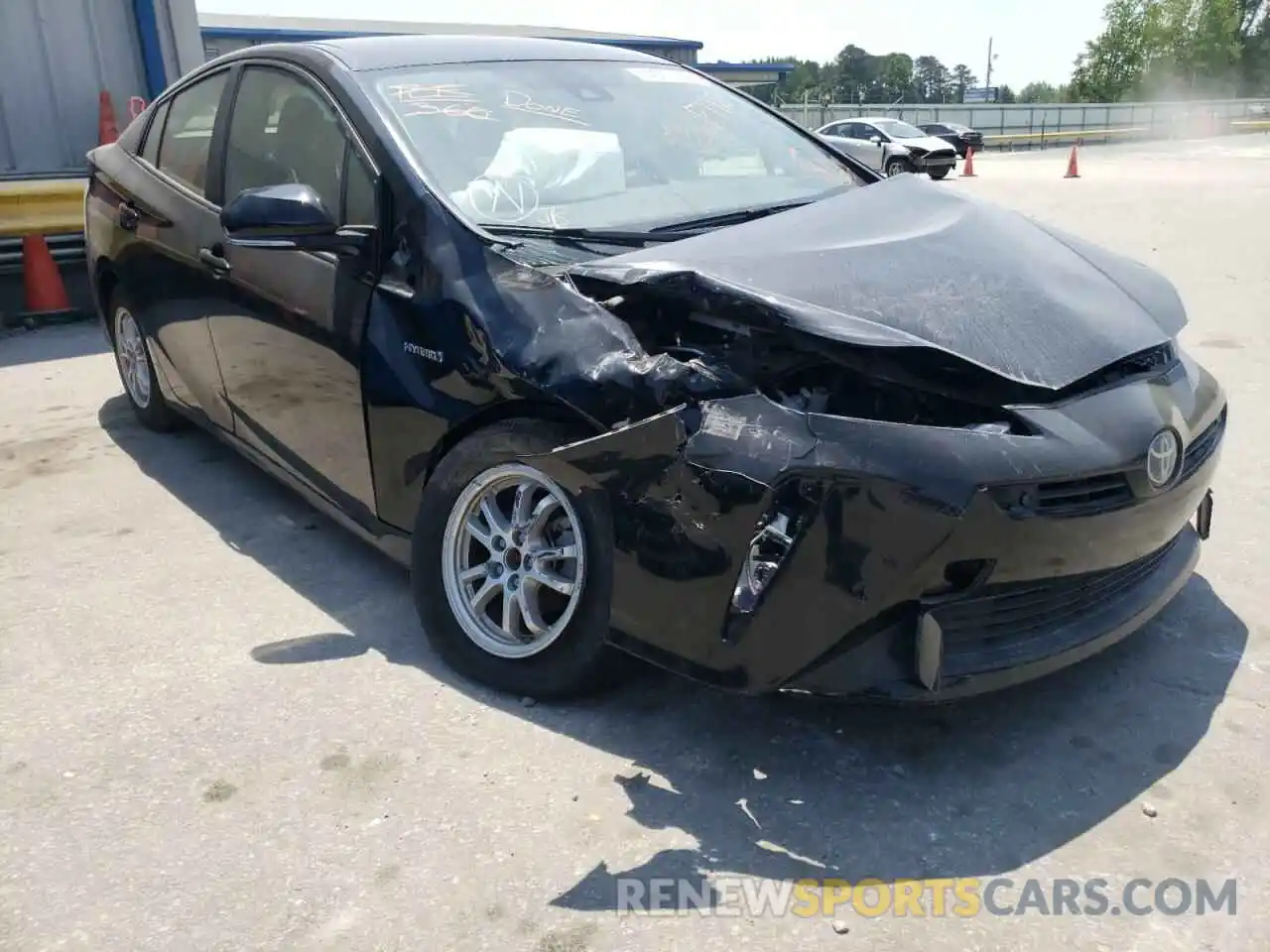 1 Photograph of a damaged car JTDKARFU9K3073129 TOYOTA PRIUS 2019