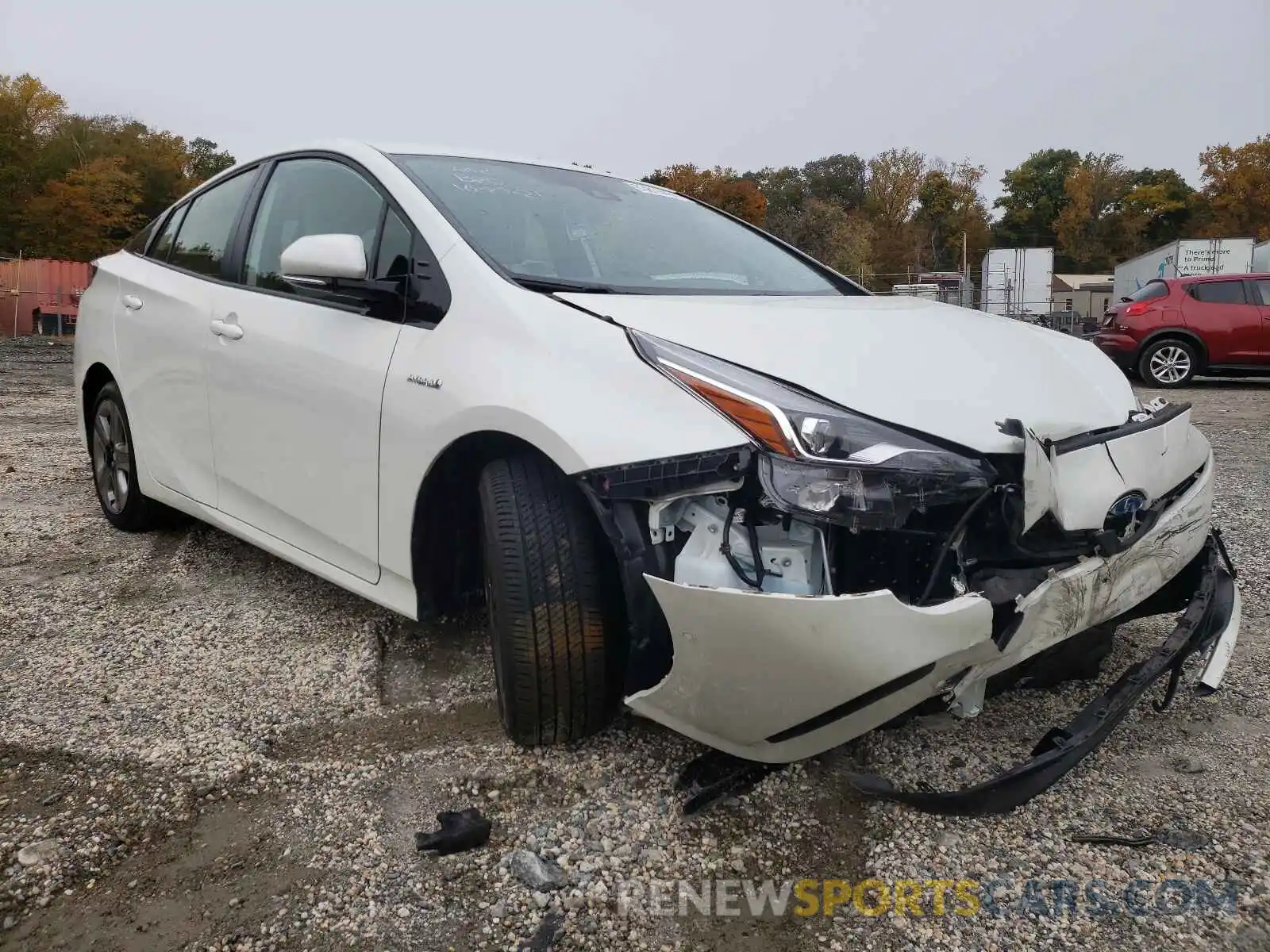 1 Photograph of a damaged car JTDKARFU9K3073664 TOYOTA PRIUS 2019