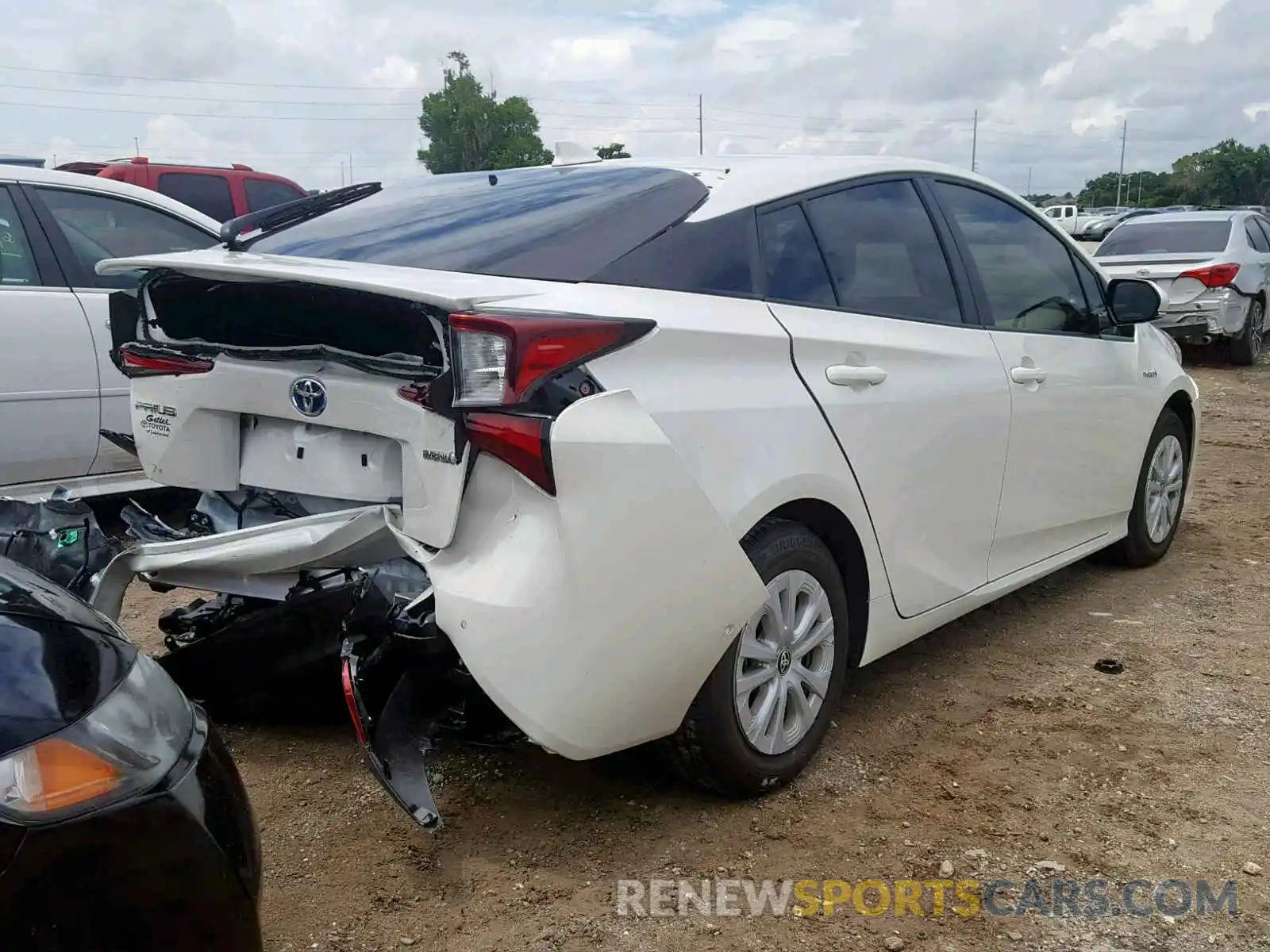 4 Photograph of a damaged car JTDKARFU9K3074510 TOYOTA PRIUS 2019