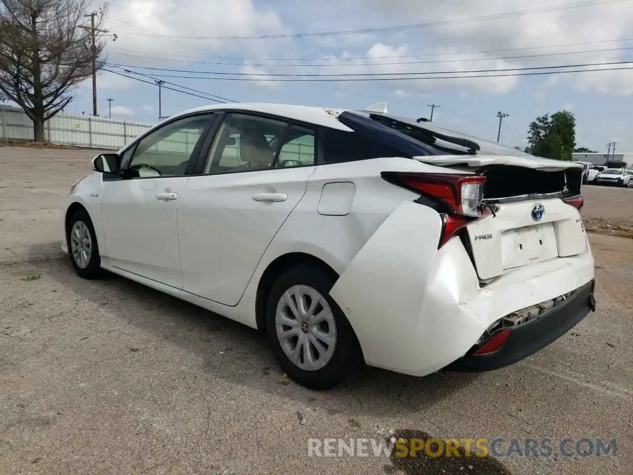 3 Фотография поврежденного автомобиля JTDKARFU9K3074734 TOYOTA PRIUS 2019