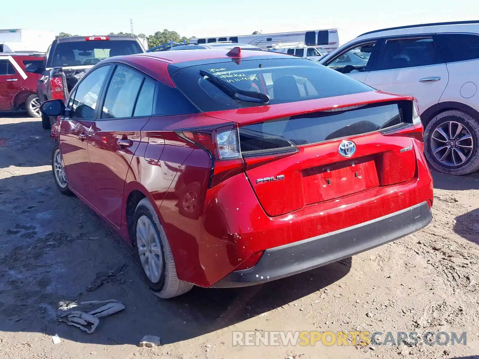 3 Photograph of a damaged car JTDKARFU9K3075172 TOYOTA PRIUS 2019