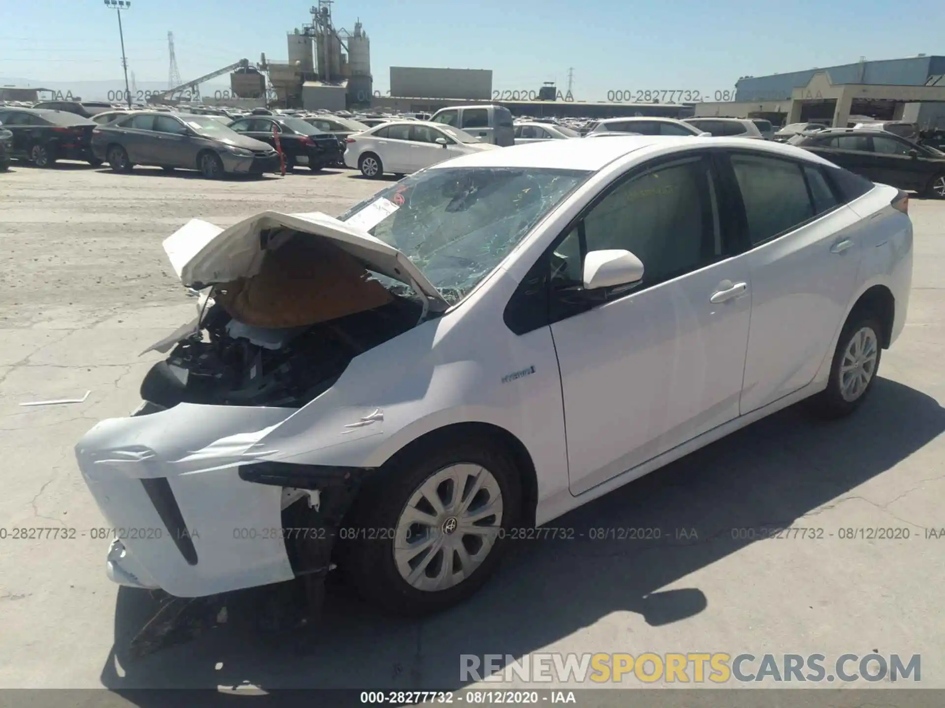 2 Photograph of a damaged car JTDKARFU9K3075270 TOYOTA PRIUS 2019