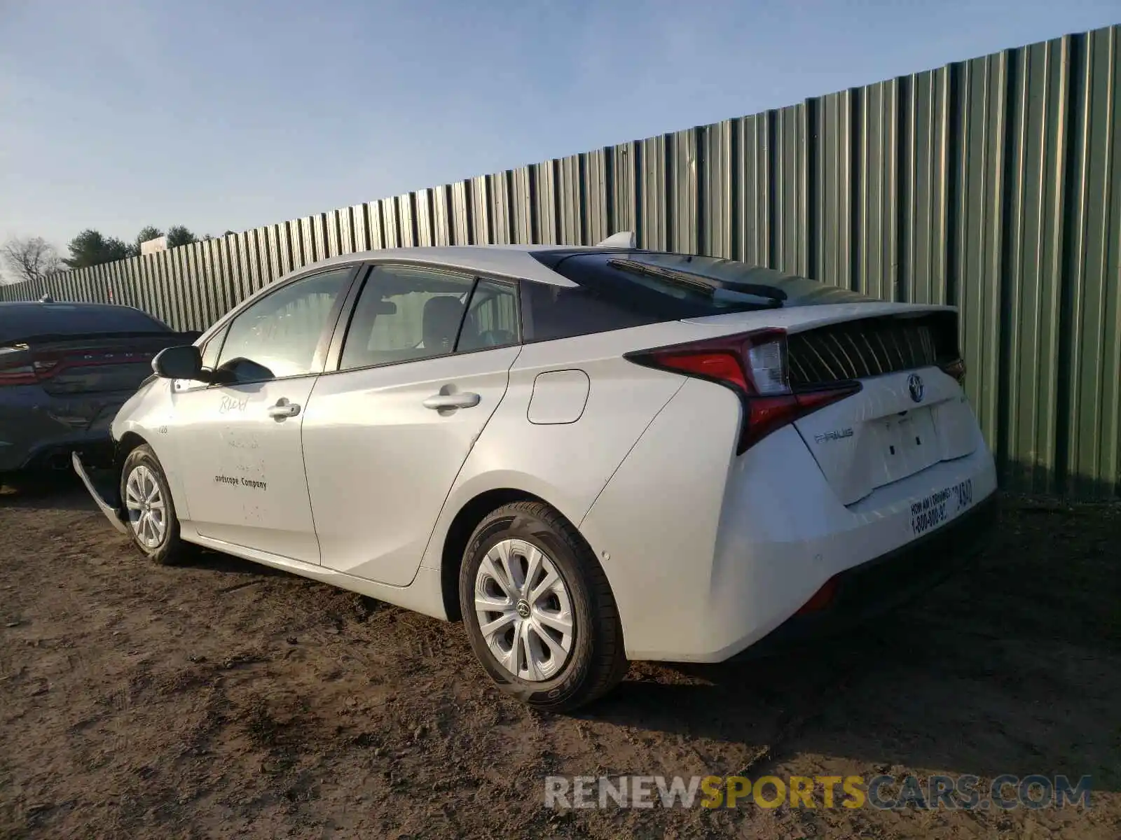 3 Photograph of a damaged car JTDKARFU9K3076824 TOYOTA PRIUS 2019