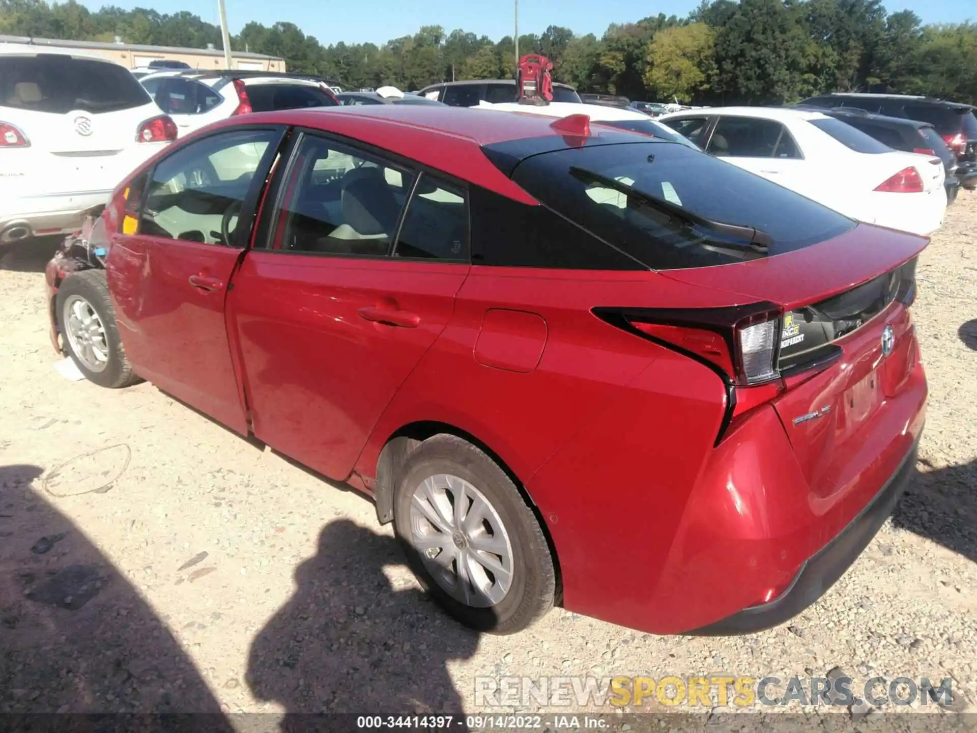 3 Photograph of a damaged car JTDKARFU9K3077813 TOYOTA PRIUS 2019