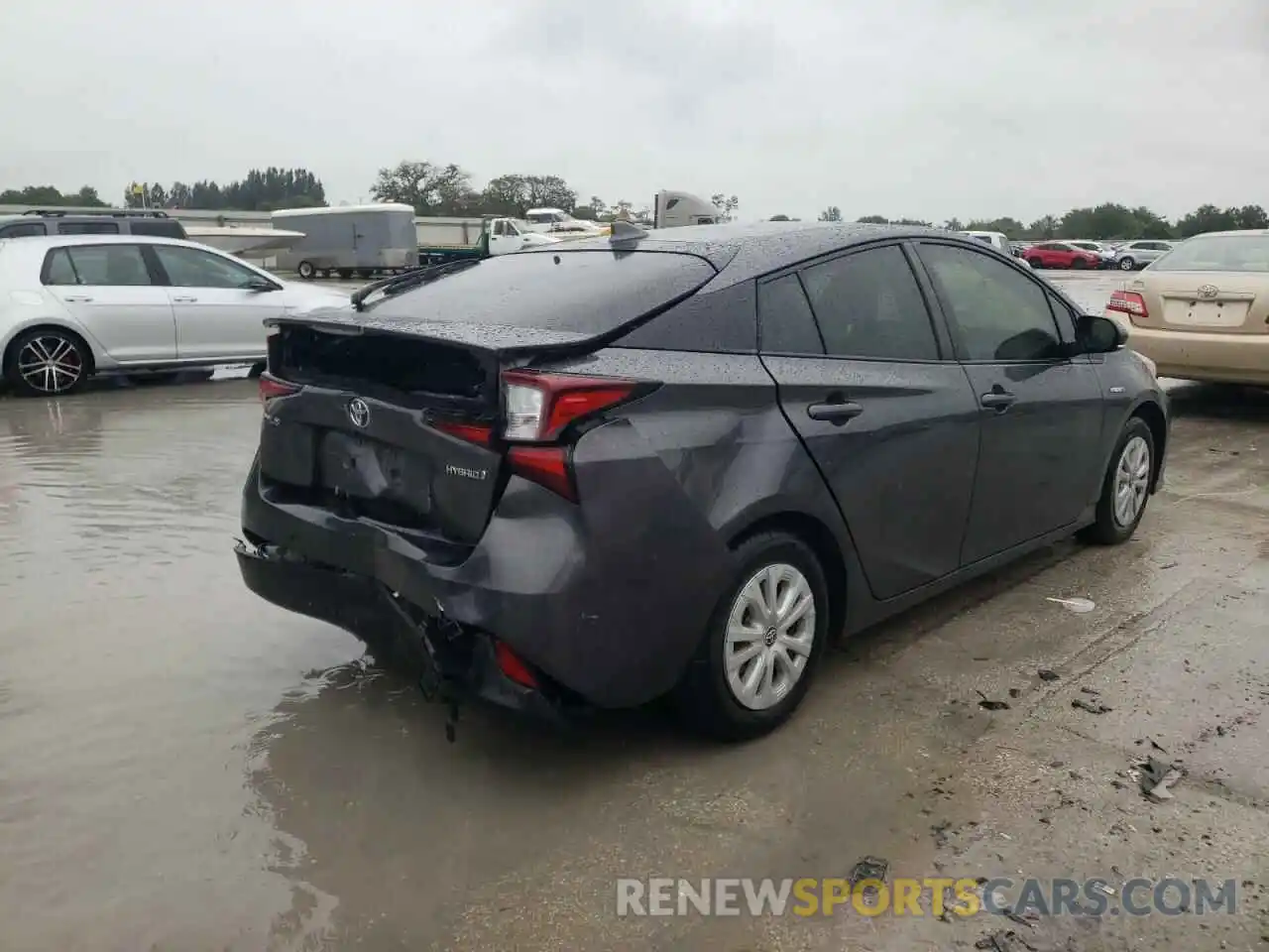 4 Photograph of a damaged car JTDKARFU9K3078024 TOYOTA PRIUS 2019