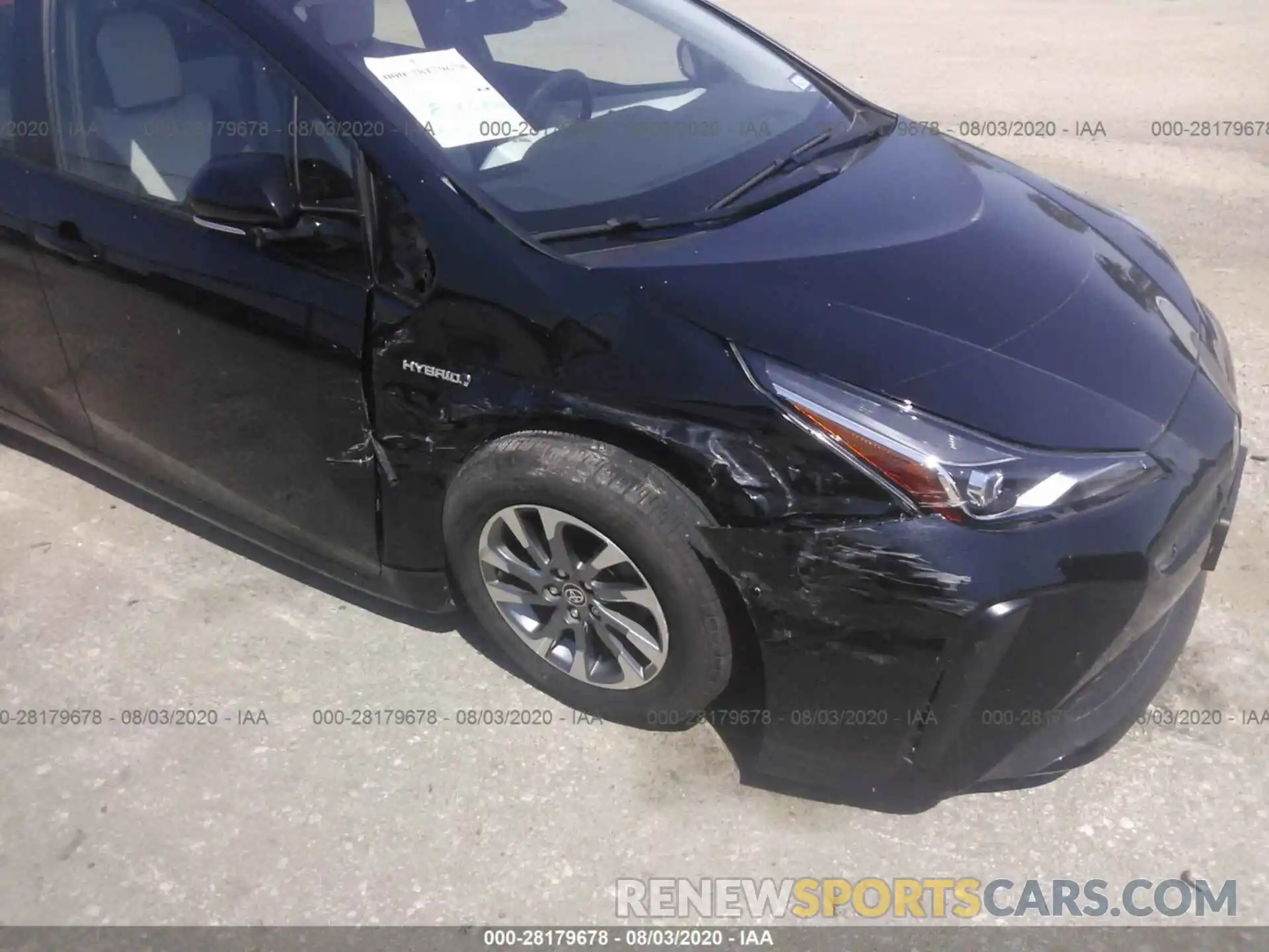 6 Photograph of a damaged car JTDKARFU9K3078038 TOYOTA PRIUS 2019