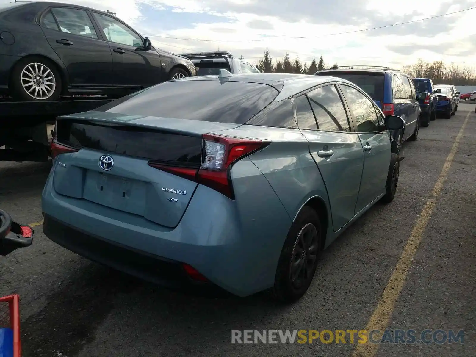 4 Photograph of a damaged car JTDKARFU9K3078721 TOYOTA PRIUS 2019