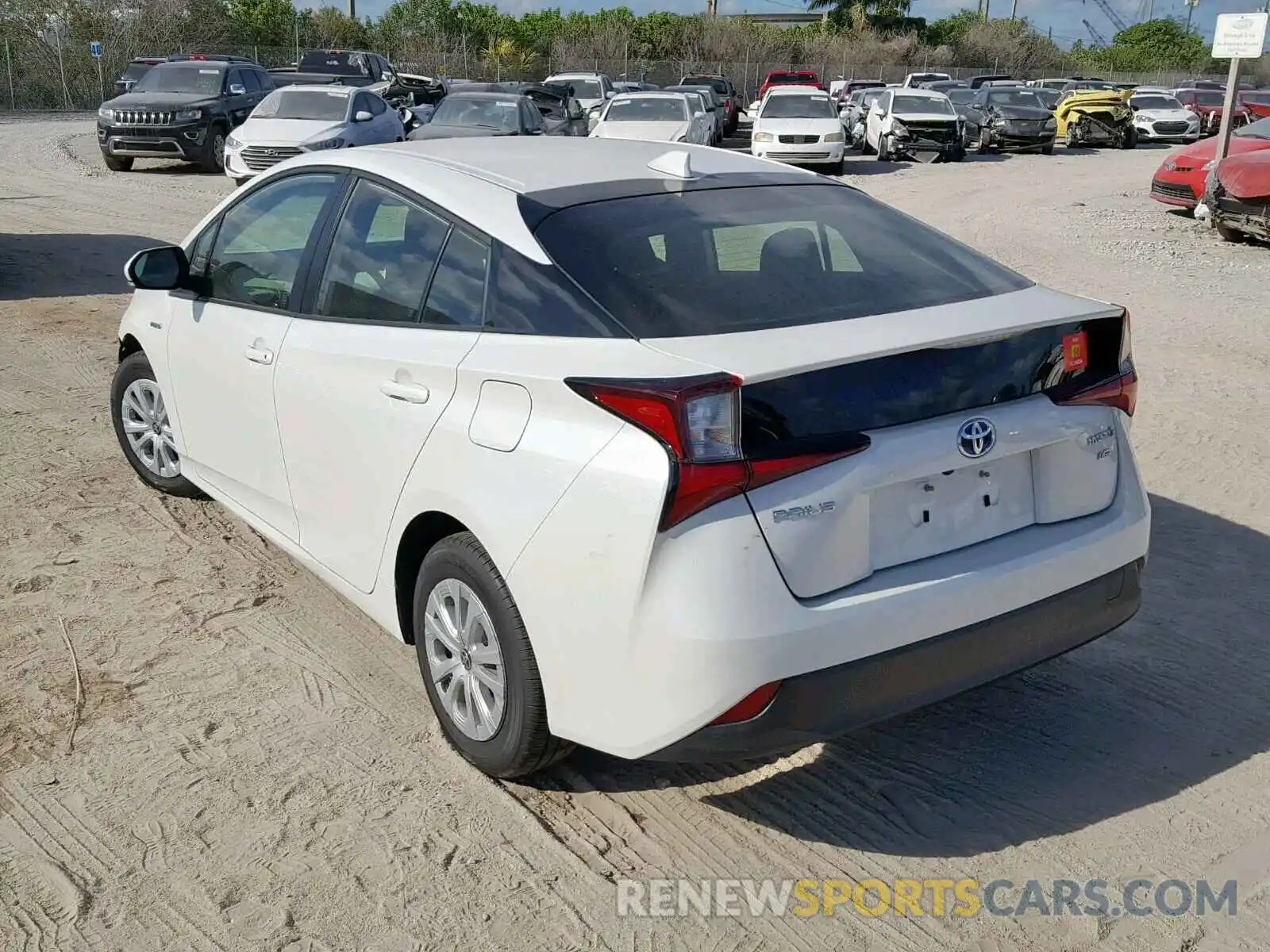 3 Photograph of a damaged car JTDKARFU9K3080095 TOYOTA PRIUS 2019