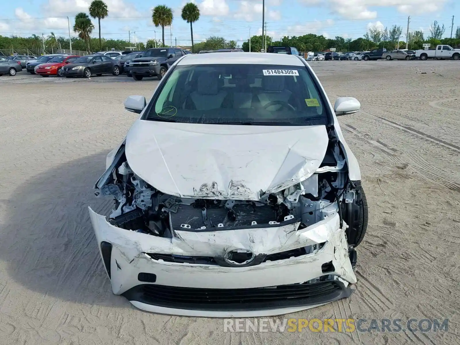 9 Photograph of a damaged car JTDKARFU9K3080095 TOYOTA PRIUS 2019