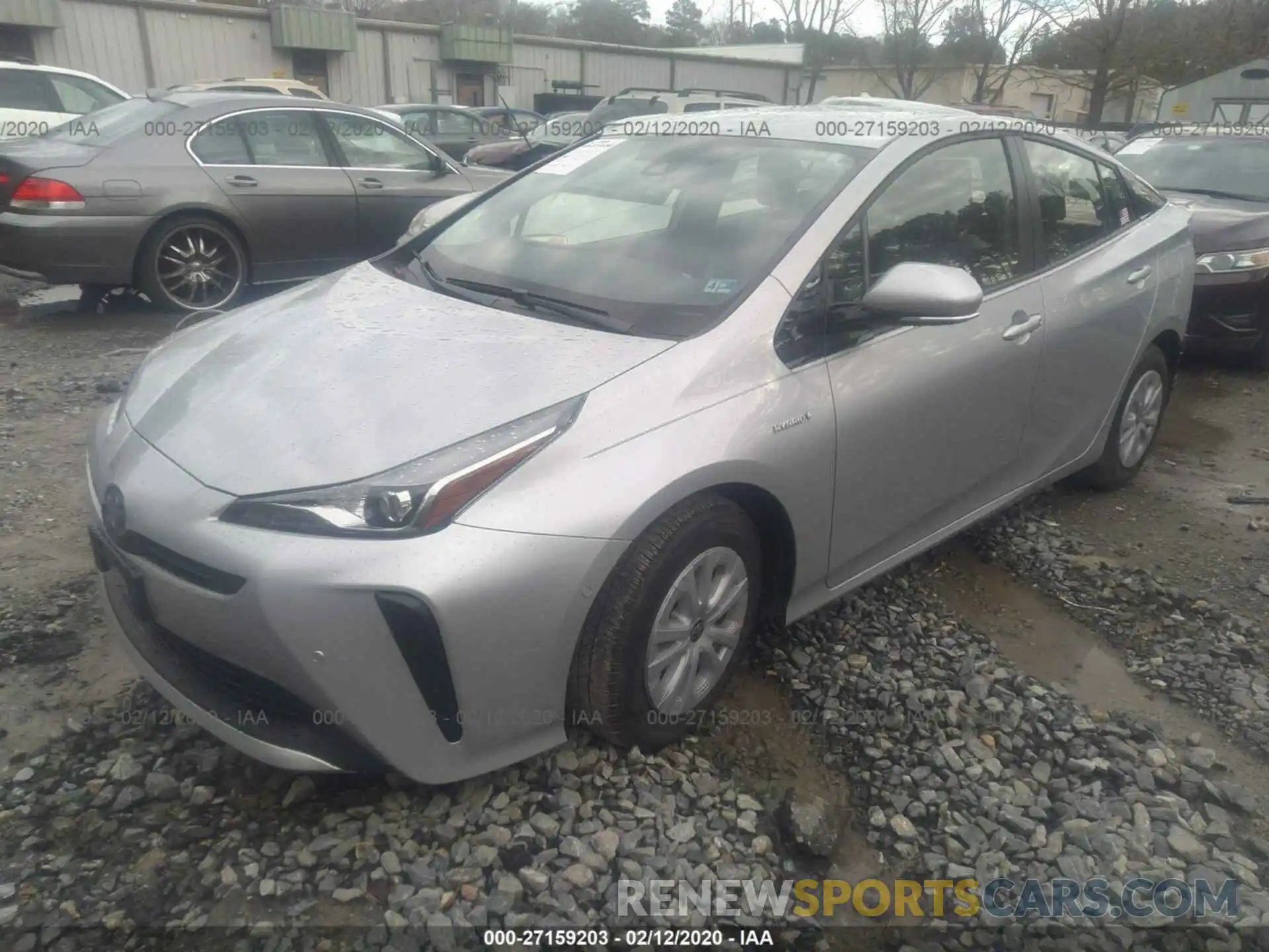 2 Фотография поврежденного автомобиля JTDKARFU9K3080467 TOYOTA PRIUS 2019