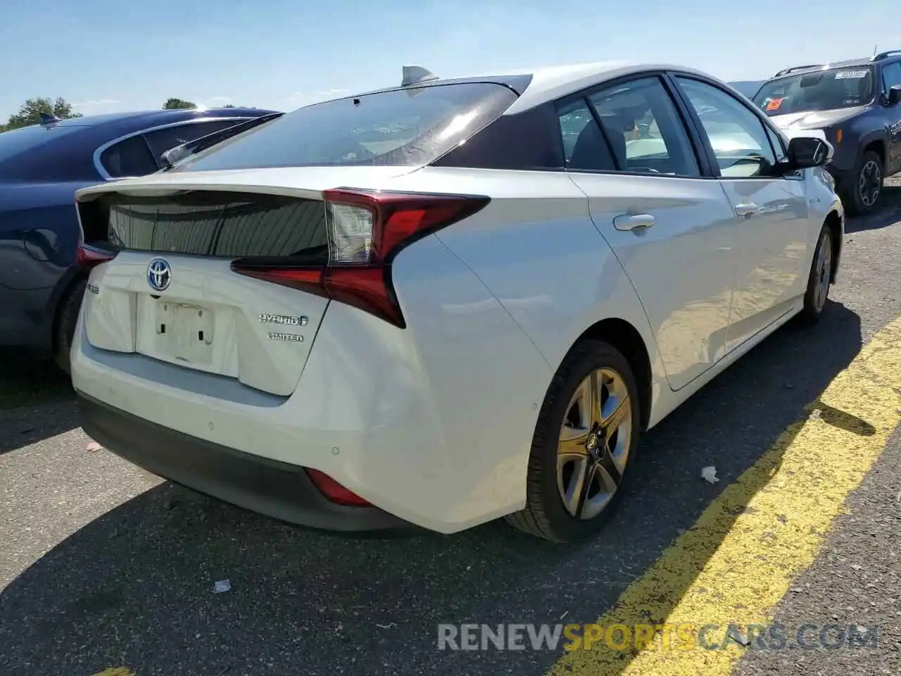 4 Photograph of a damaged car JTDKARFU9K3081019 TOYOTA PRIUS 2019