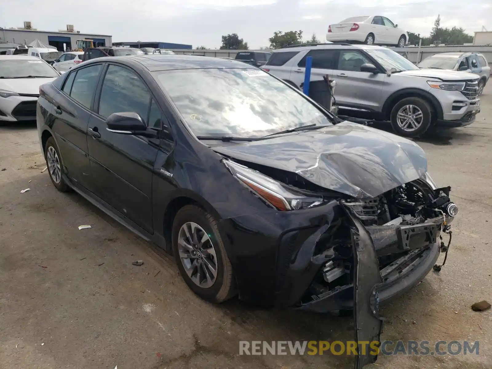 1 Photograph of a damaged car JTDKARFU9K3081022 TOYOTA PRIUS 2019