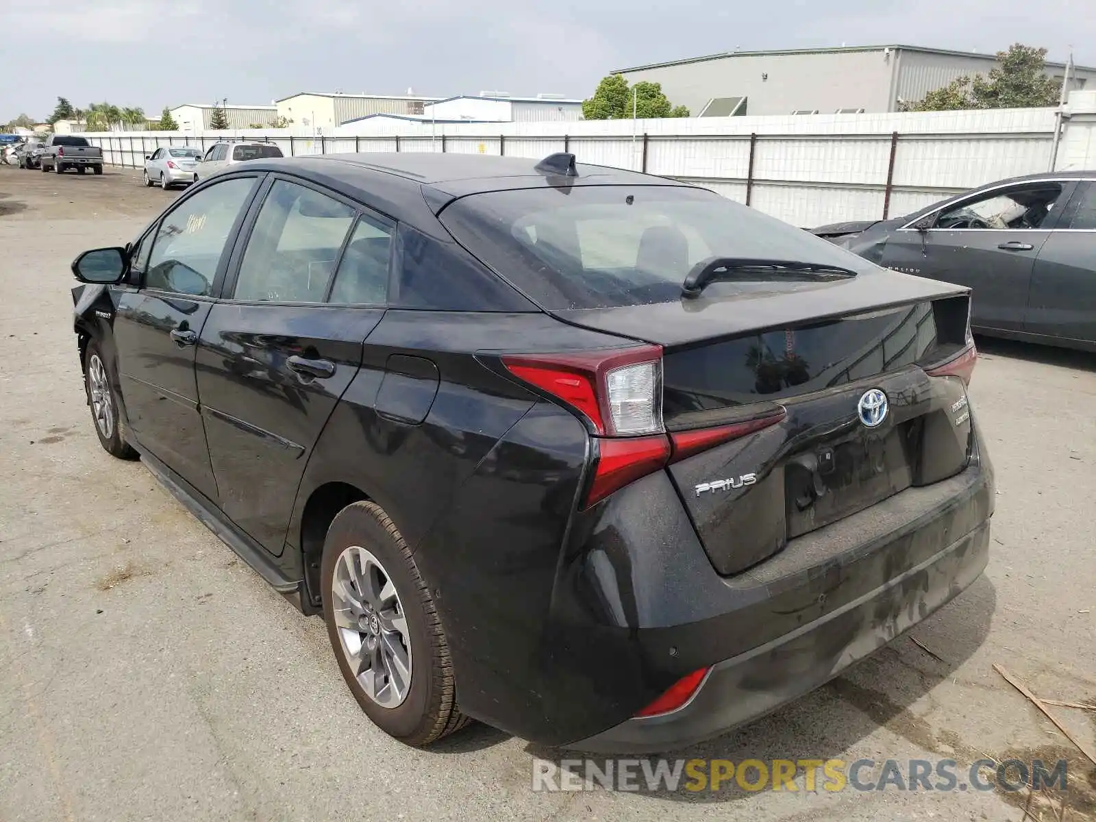 3 Фотография поврежденного автомобиля JTDKARFU9K3081022 TOYOTA PRIUS 2019