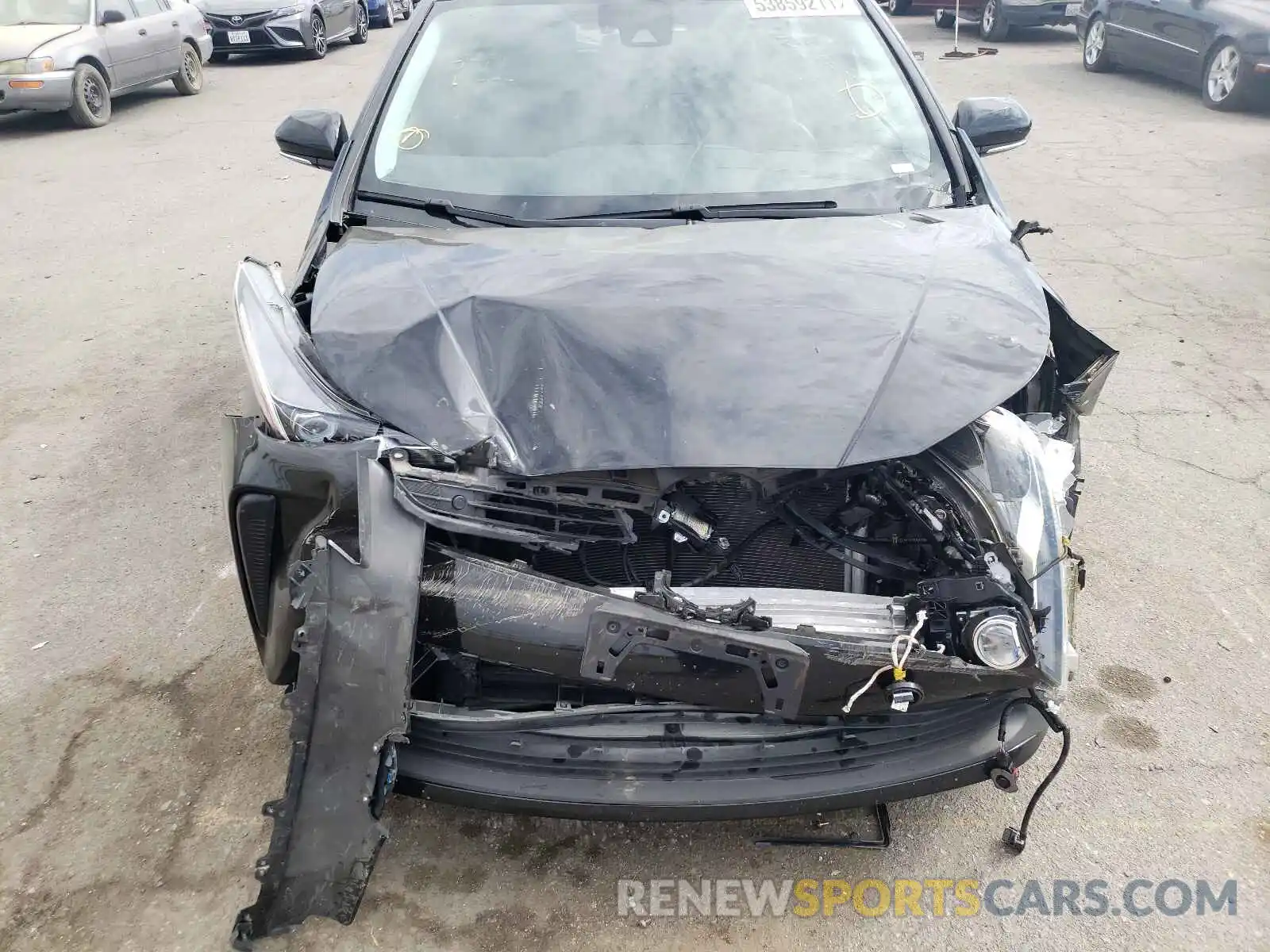 9 Photograph of a damaged car JTDKARFU9K3081022 TOYOTA PRIUS 2019