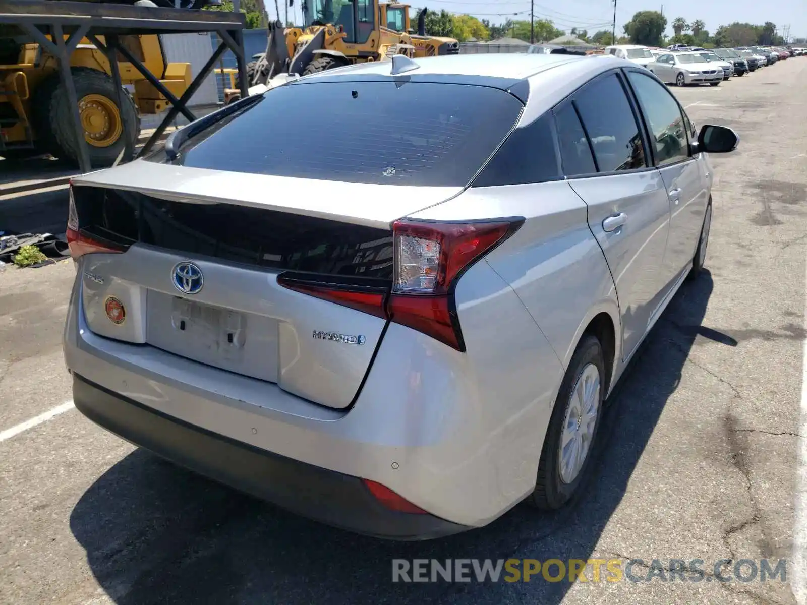 4 Photograph of a damaged car JTDKARFU9K3081442 TOYOTA PRIUS 2019