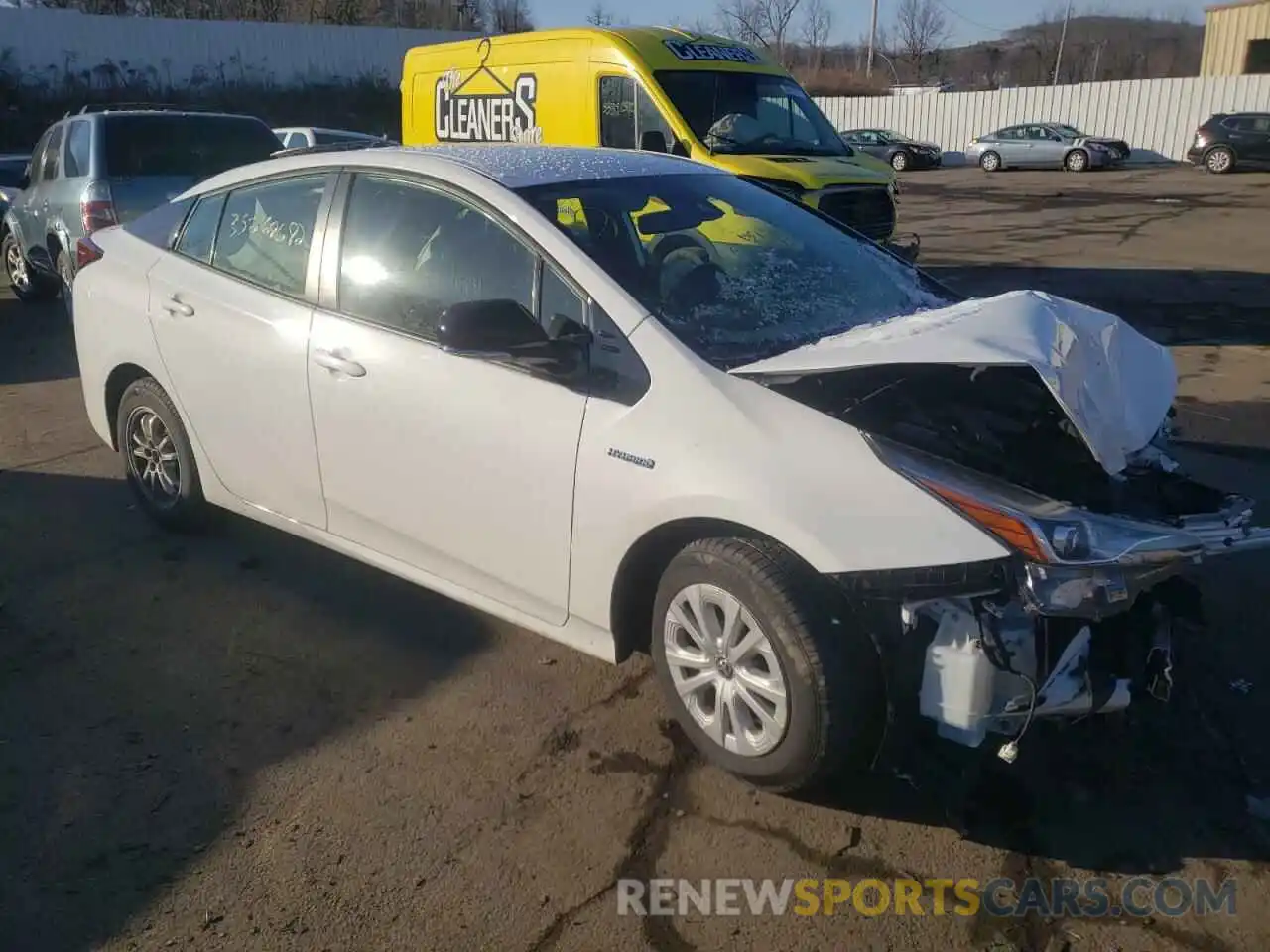 1 Photograph of a damaged car JTDKARFU9K3081540 TOYOTA PRIUS 2019