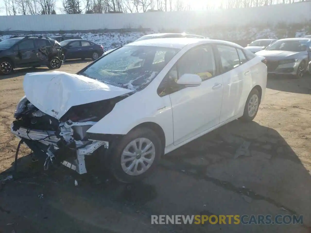 2 Photograph of a damaged car JTDKARFU9K3081540 TOYOTA PRIUS 2019