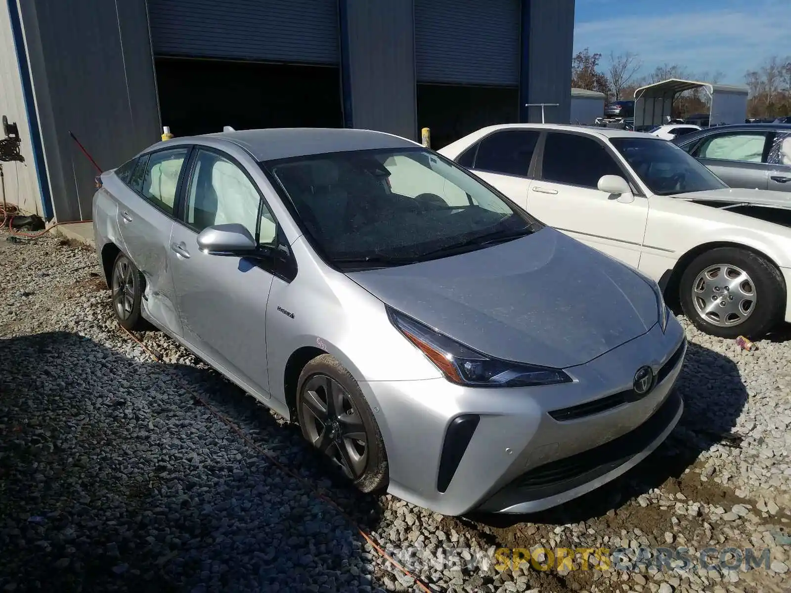 1 Photograph of a damaged car JTDKARFU9K3082798 TOYOTA PRIUS 2019