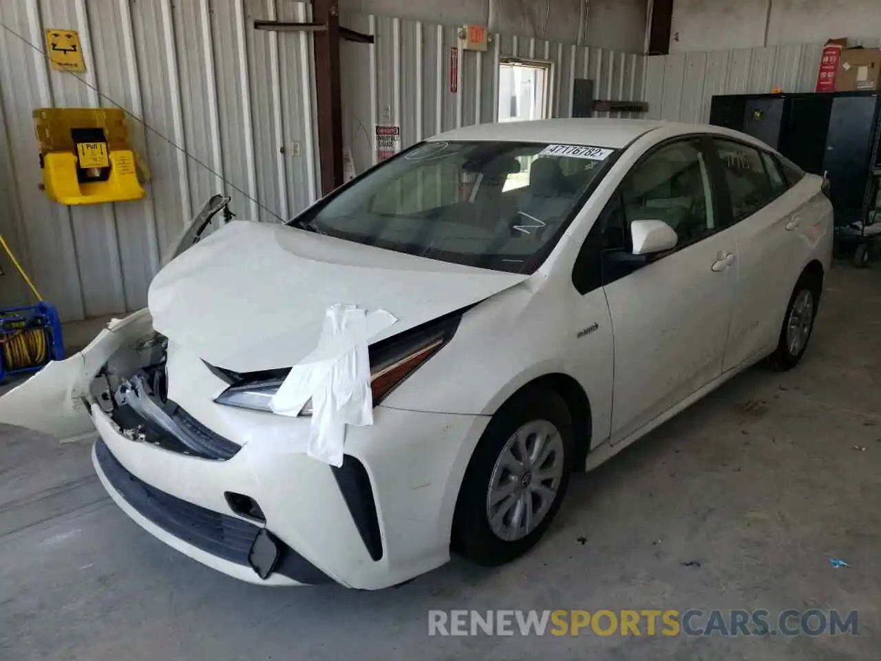 2 Photograph of a damaged car JTDKARFU9K3083966 TOYOTA PRIUS 2019