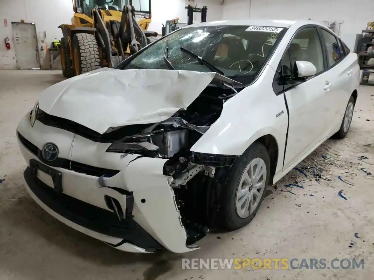 2 Photograph of a damaged car JTDKARFU9K3084289 TOYOTA PRIUS 2019