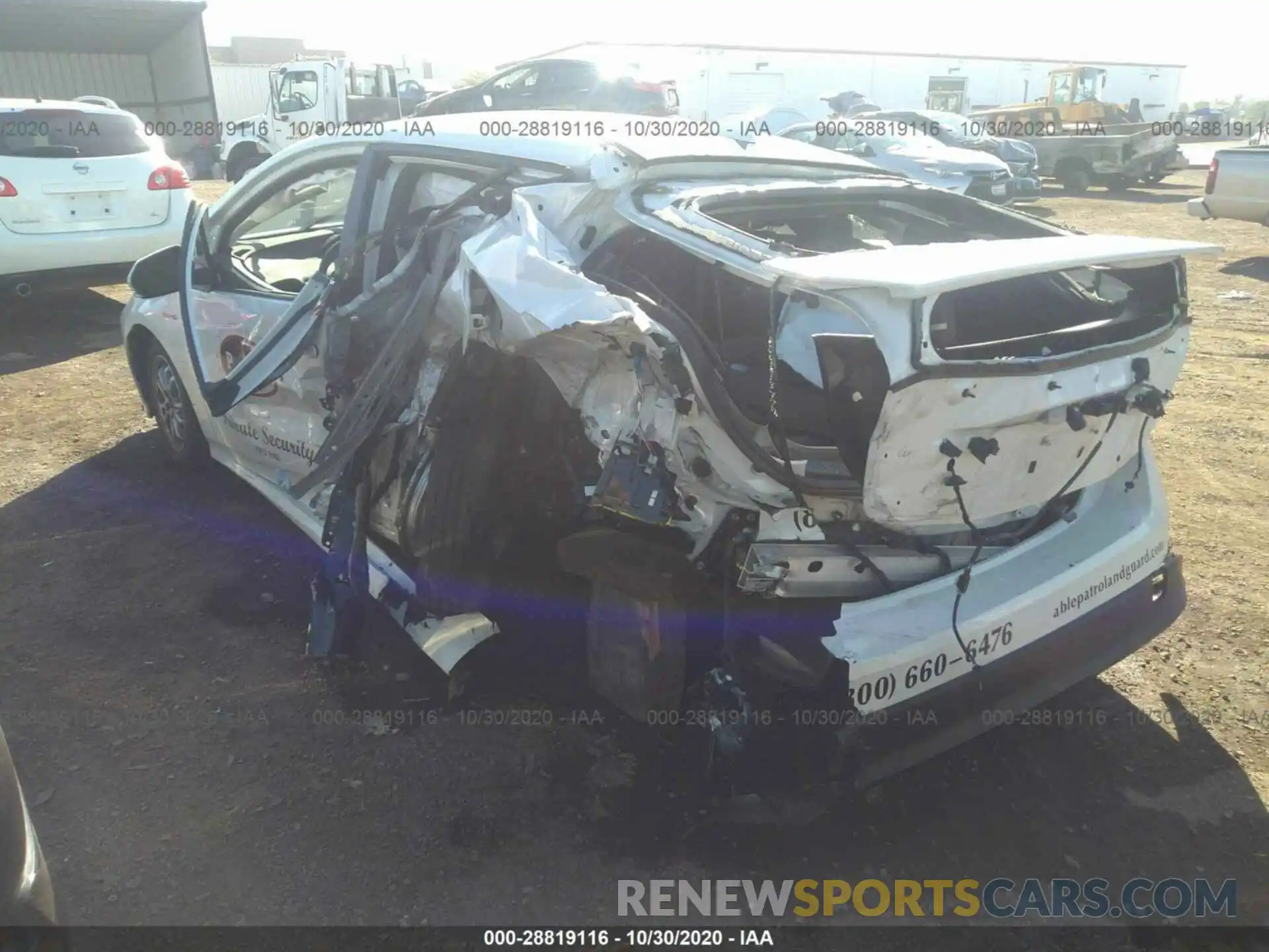 3 Photograph of a damaged car JTDKARFU9K3084339 TOYOTA PRIUS 2019