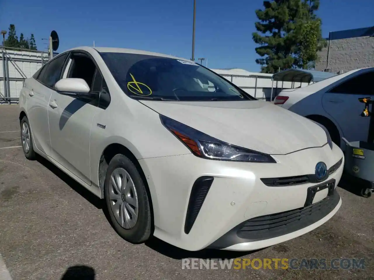 1 Photograph of a damaged car JTDKARFU9K3086740 TOYOTA PRIUS 2019