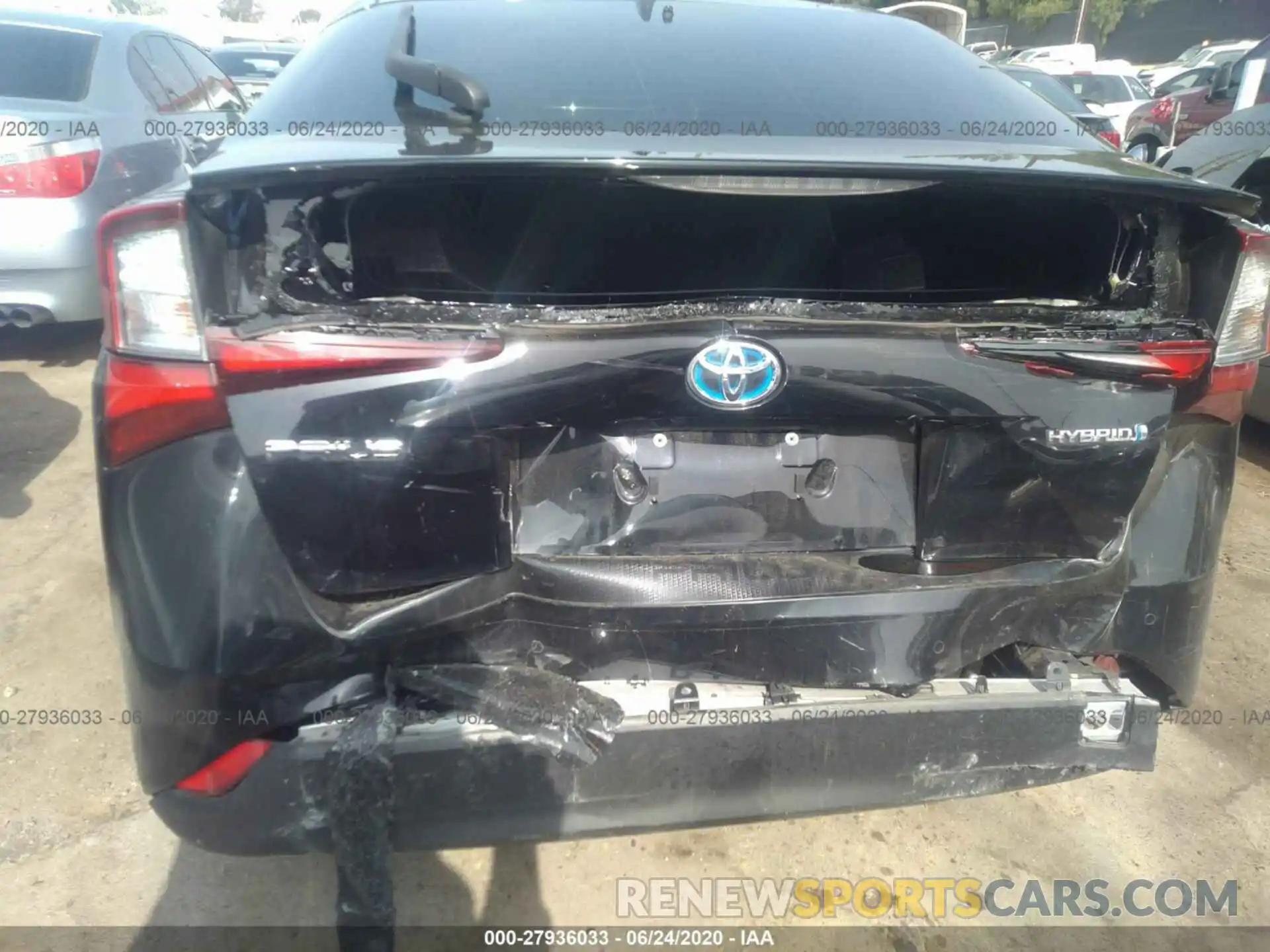 6 Photograph of a damaged car JTDKARFU9K3087368 TOYOTA PRIUS 2019