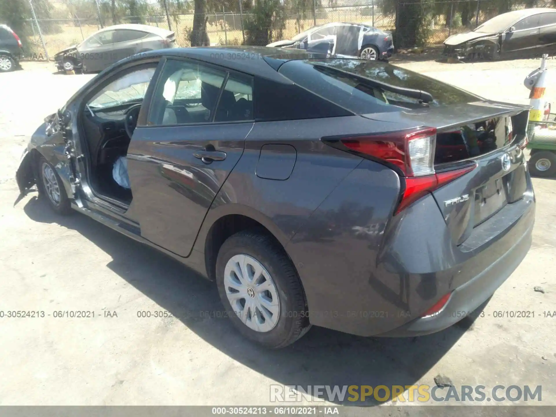 3 Photograph of a damaged car JTDKARFU9K3087418 TOYOTA PRIUS 2019