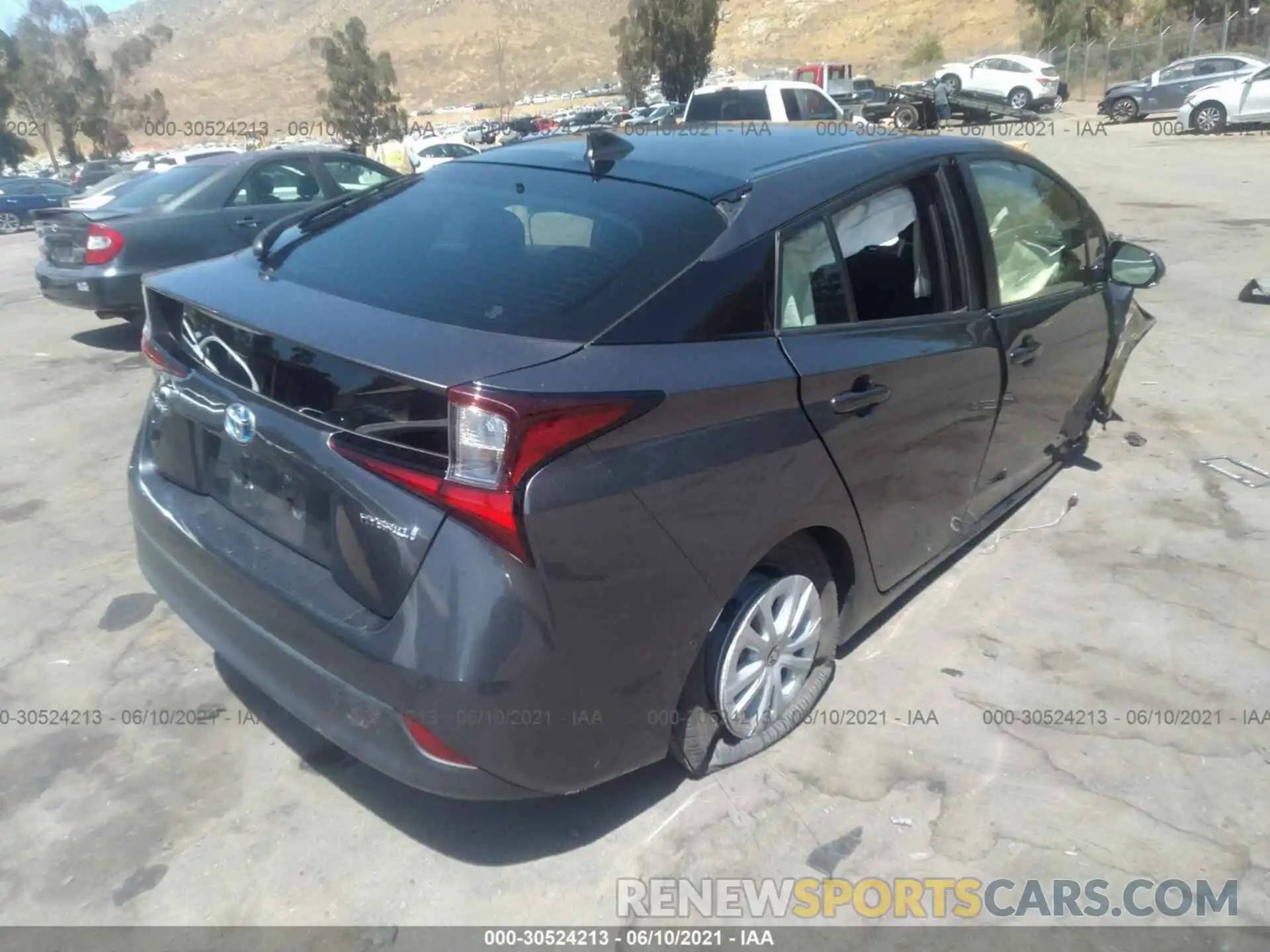 4 Photograph of a damaged car JTDKARFU9K3087418 TOYOTA PRIUS 2019