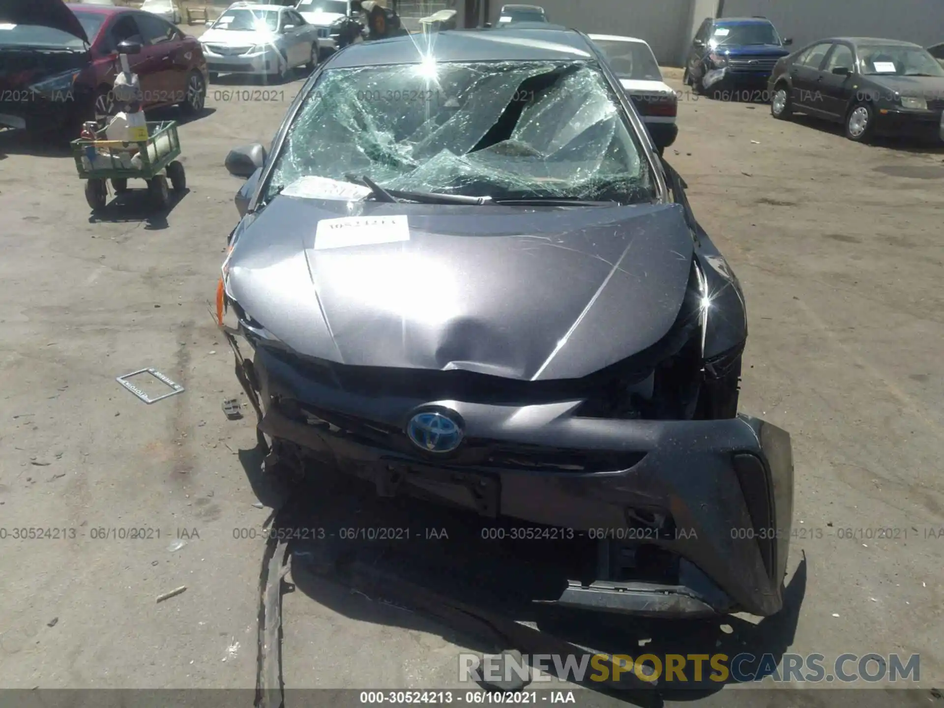 6 Photograph of a damaged car JTDKARFU9K3087418 TOYOTA PRIUS 2019