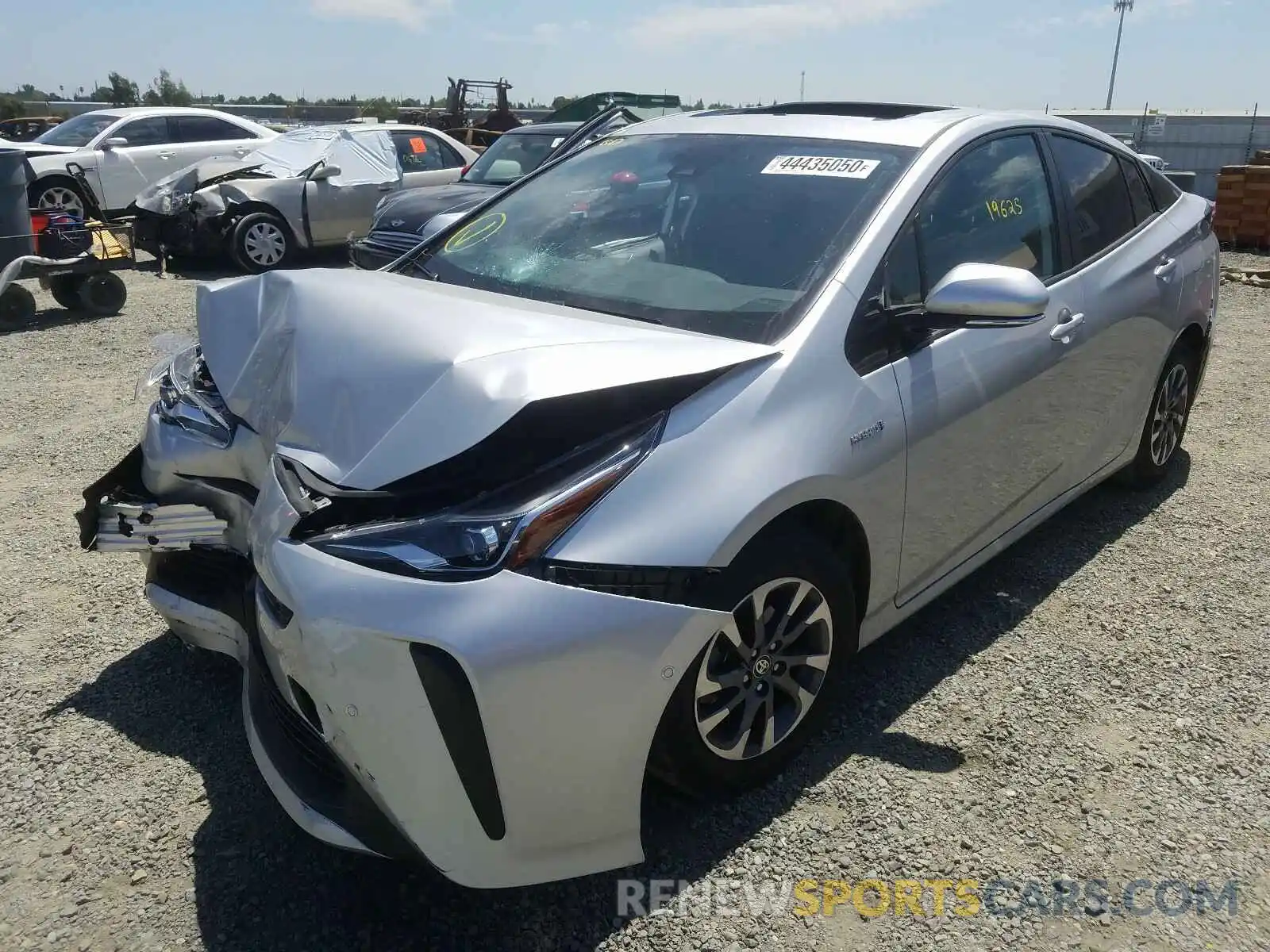 2 Фотография поврежденного автомобиля JTDKARFU9K3089346 TOYOTA PRIUS 2019