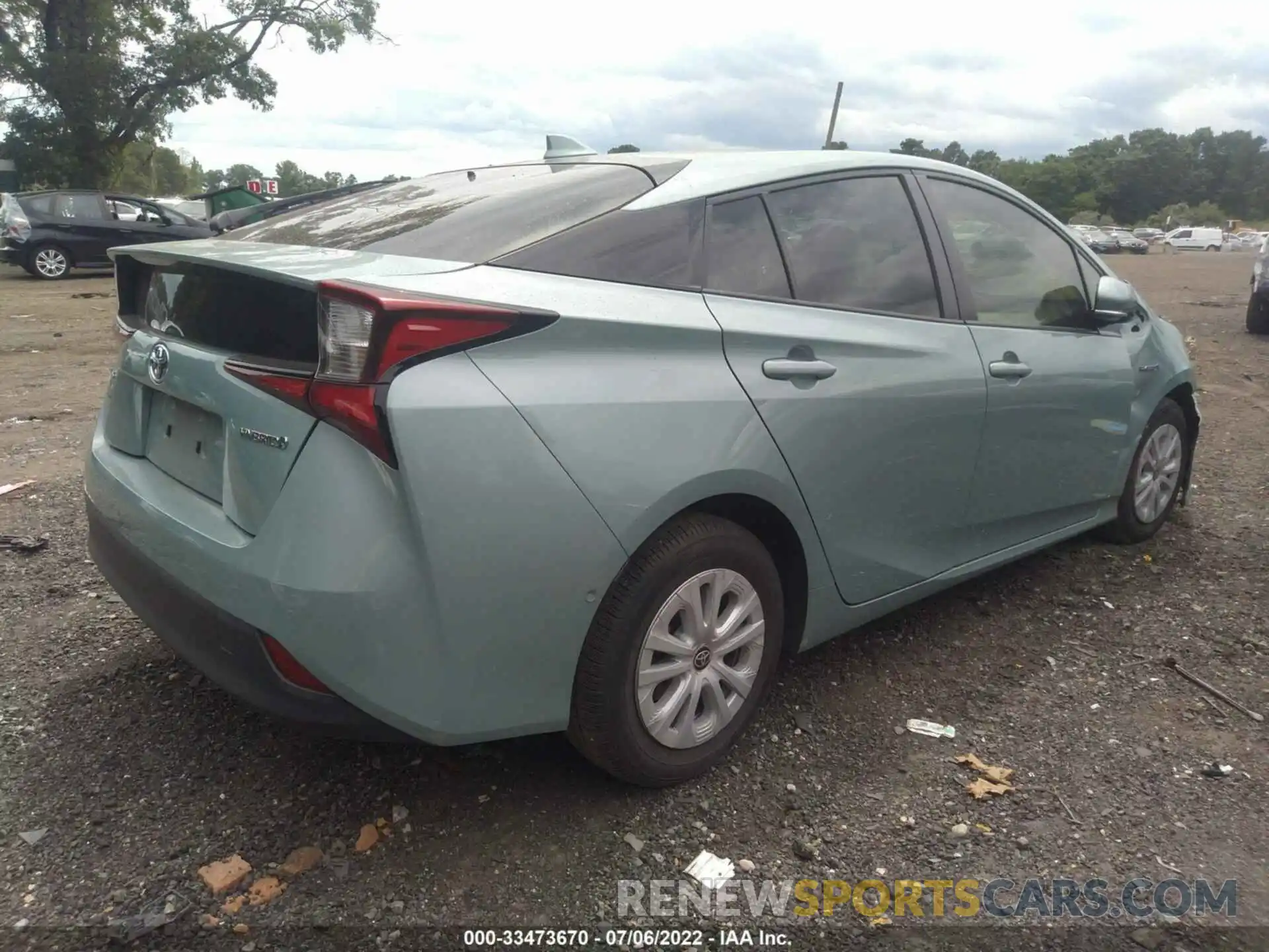 4 Photograph of a damaged car JTDKARFU9K3089637 TOYOTA PRIUS 2019