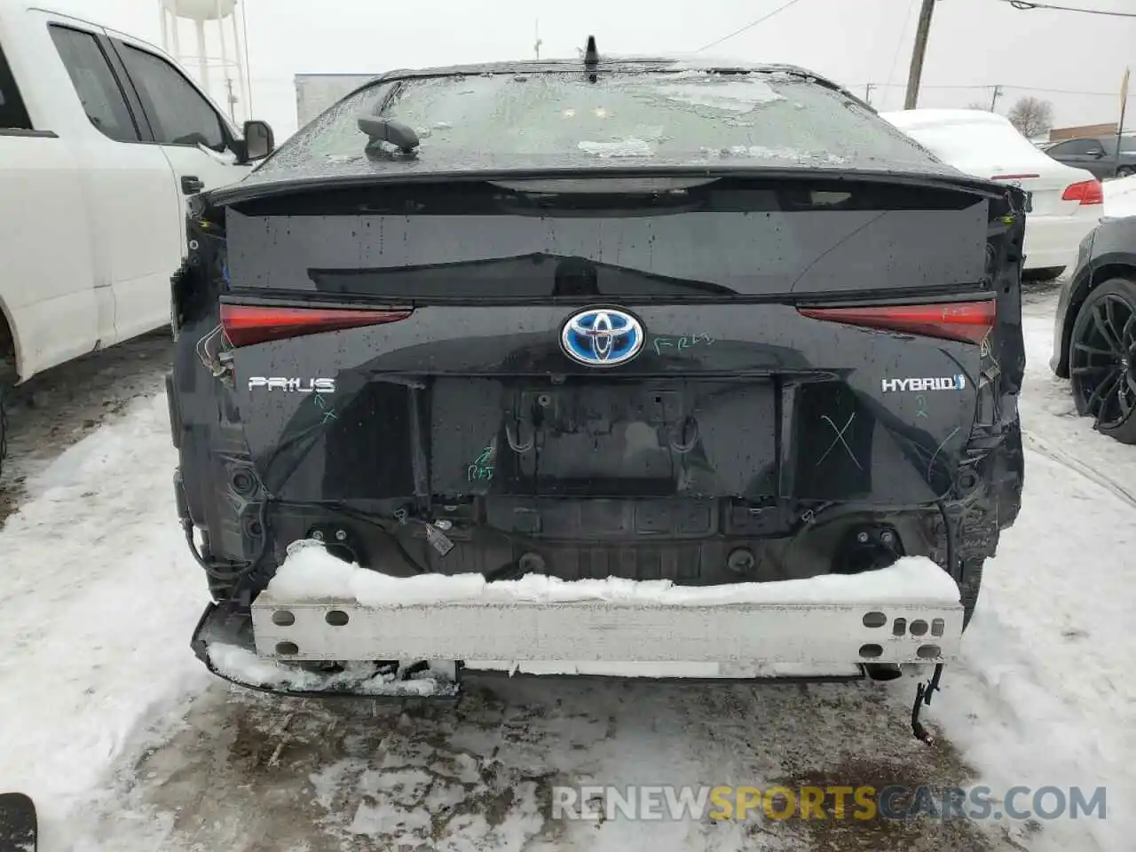6 Photograph of a damaged car JTDKARFU9K3092294 TOYOTA PRIUS 2019