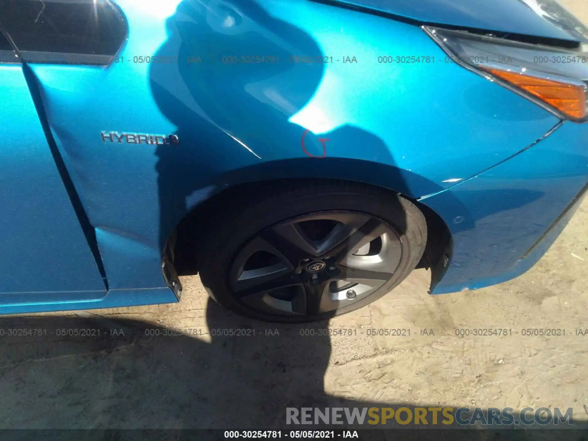 14 Photograph of a damaged car JTDKARFU9K3092506 TOYOTA PRIUS 2019