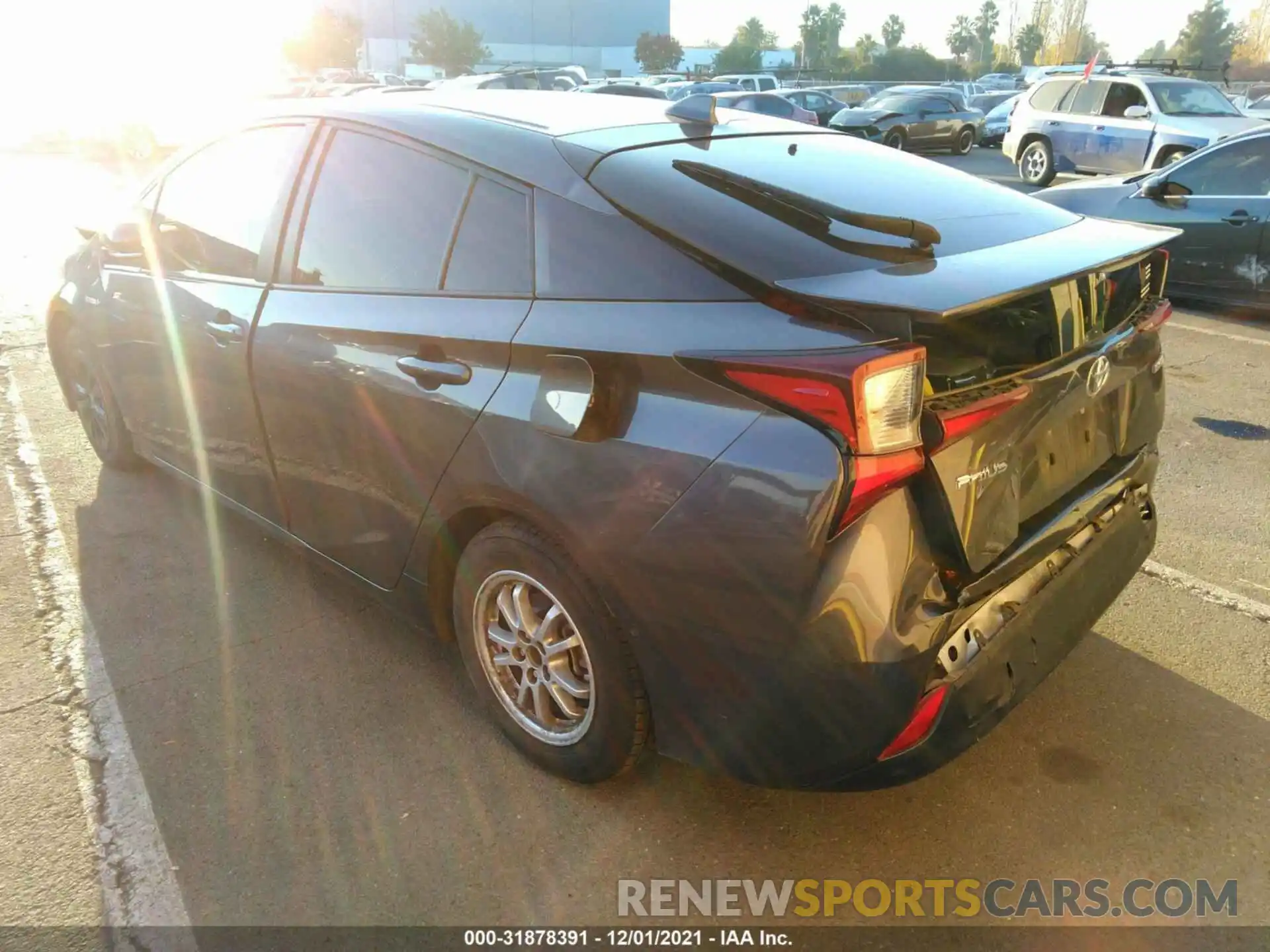 3 Photograph of a damaged car JTDKARFU9K3093820 TOYOTA PRIUS 2019