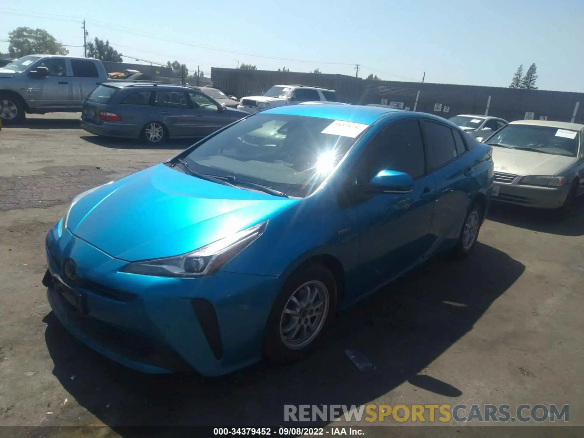 2 Photograph of a damaged car JTDKARFU9K3094479 TOYOTA PRIUS 2019