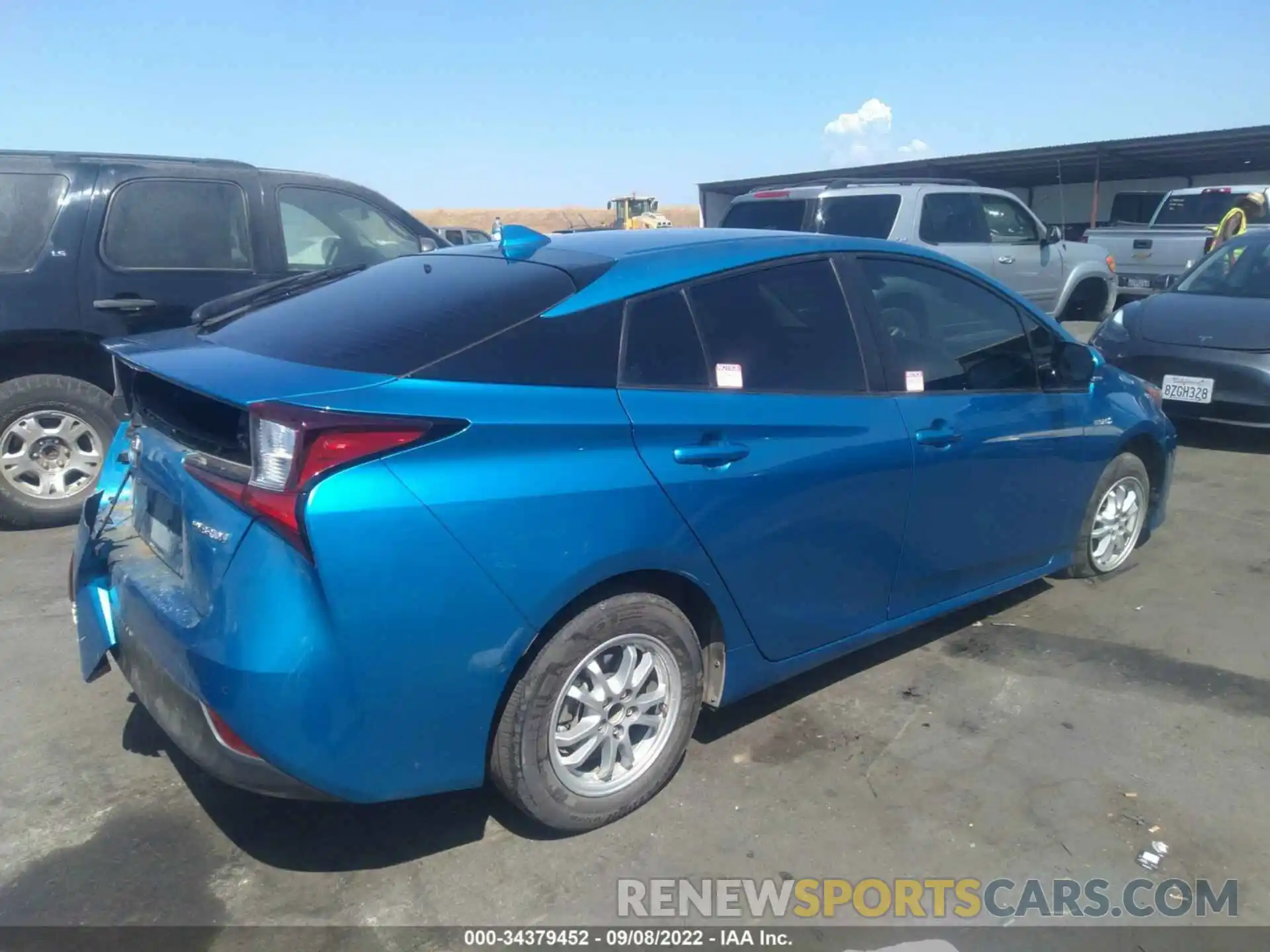 4 Photograph of a damaged car JTDKARFU9K3094479 TOYOTA PRIUS 2019