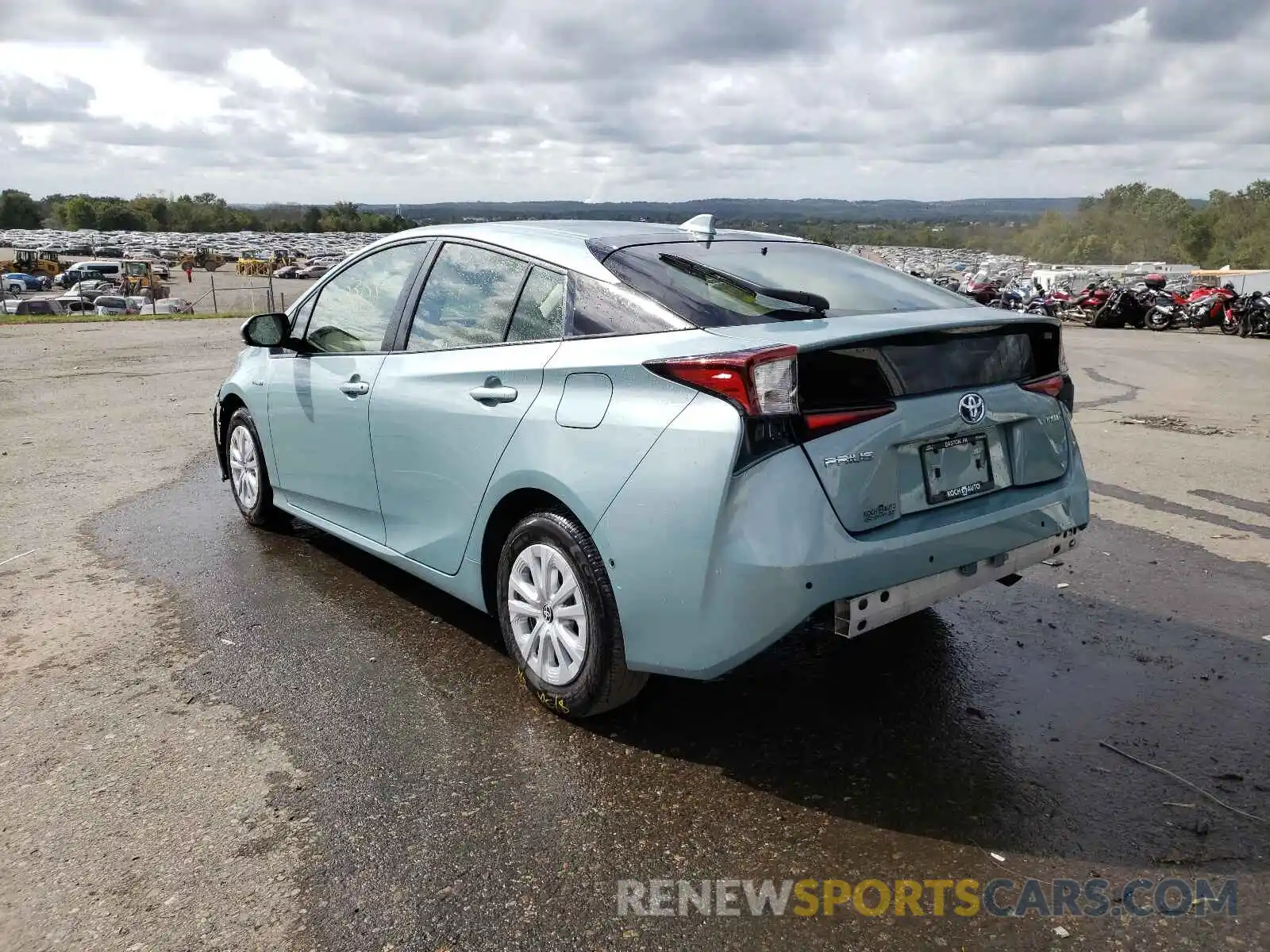 3 Photograph of a damaged car JTDKARFU9K3095826 TOYOTA PRIUS 2019