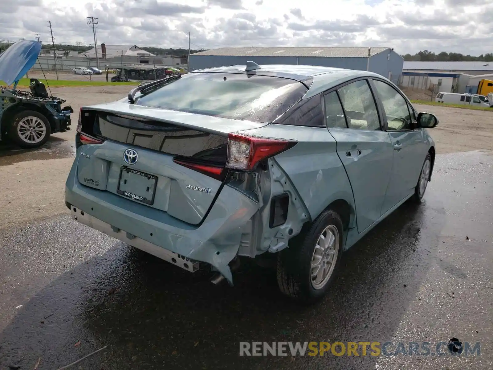 4 Photograph of a damaged car JTDKARFU9K3095826 TOYOTA PRIUS 2019