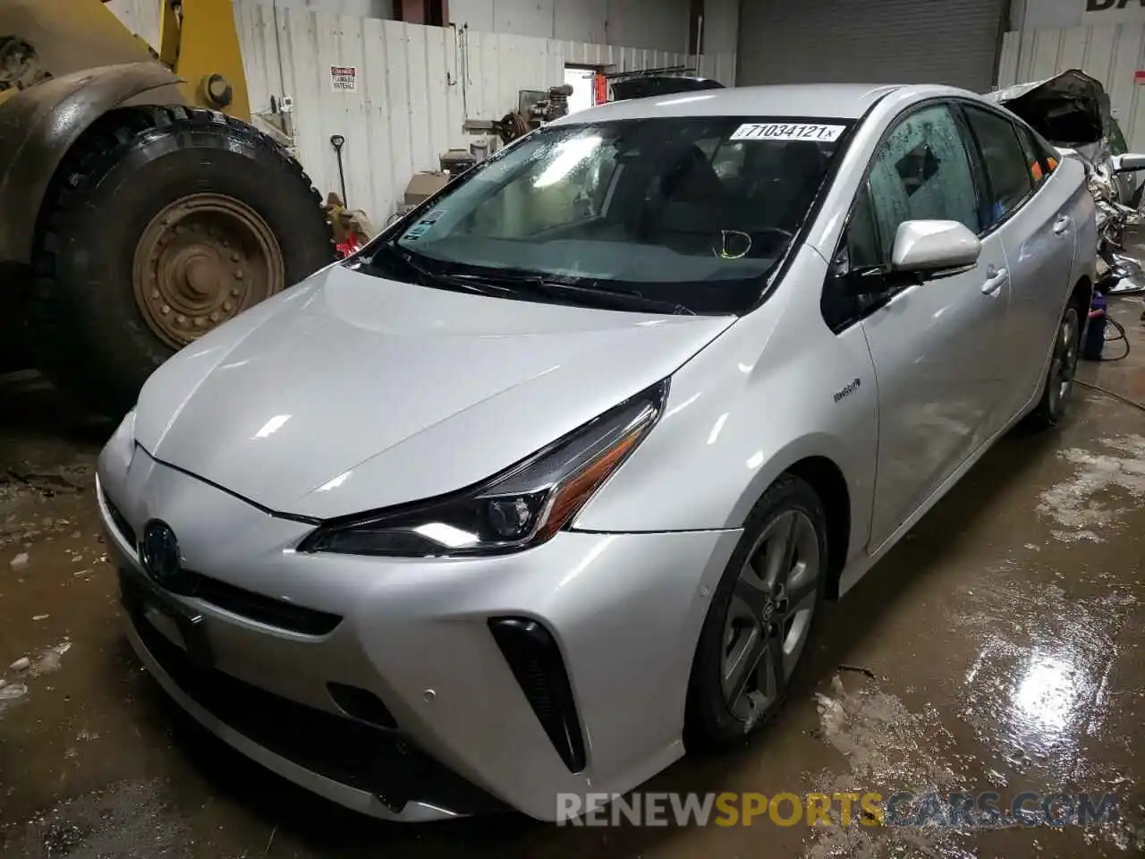 2 Photograph of a damaged car JTDKARFU9K3096006 TOYOTA PRIUS 2019