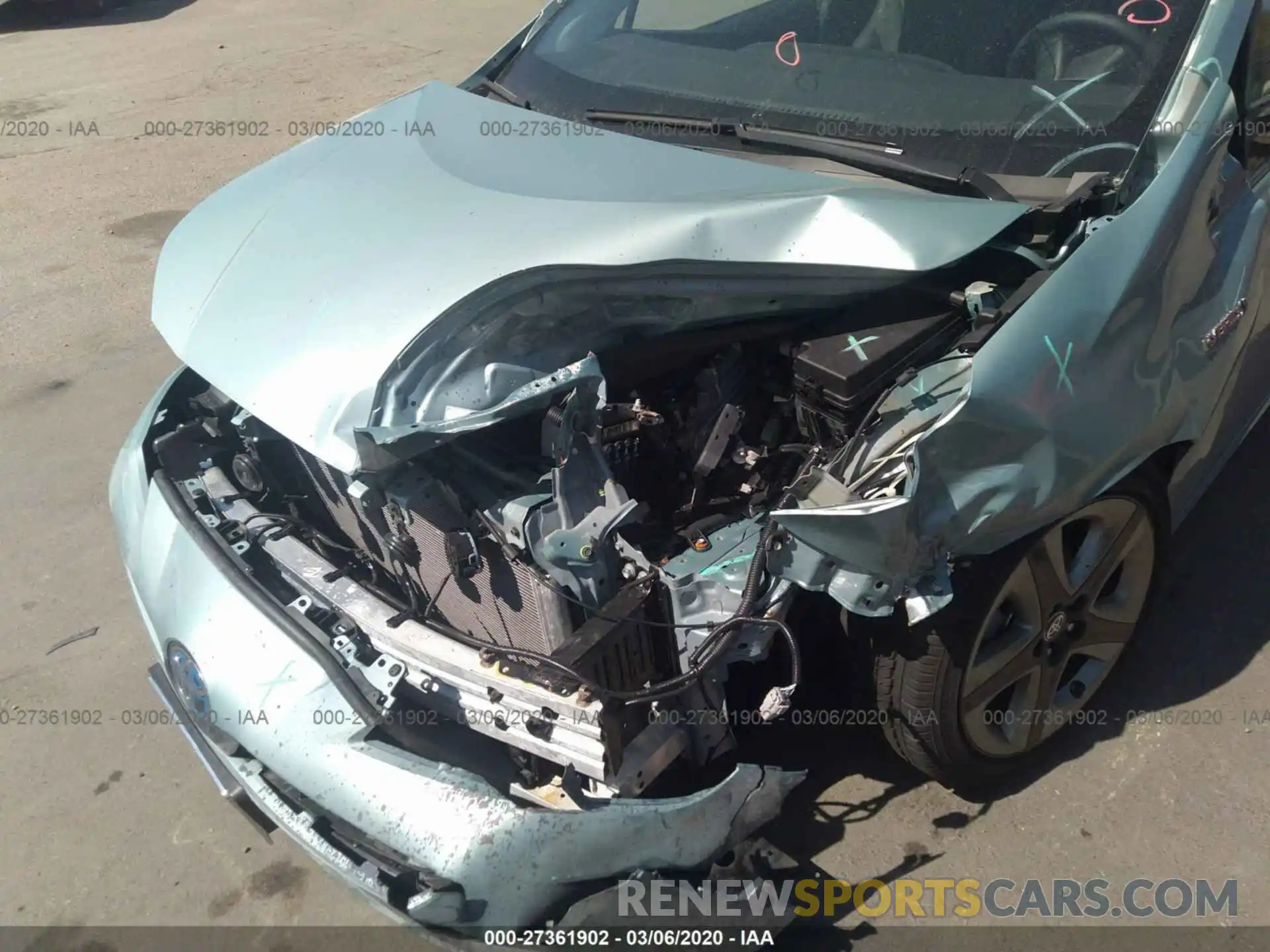 6 Photograph of a damaged car JTDKARFU9K3097642 TOYOTA PRIUS 2019