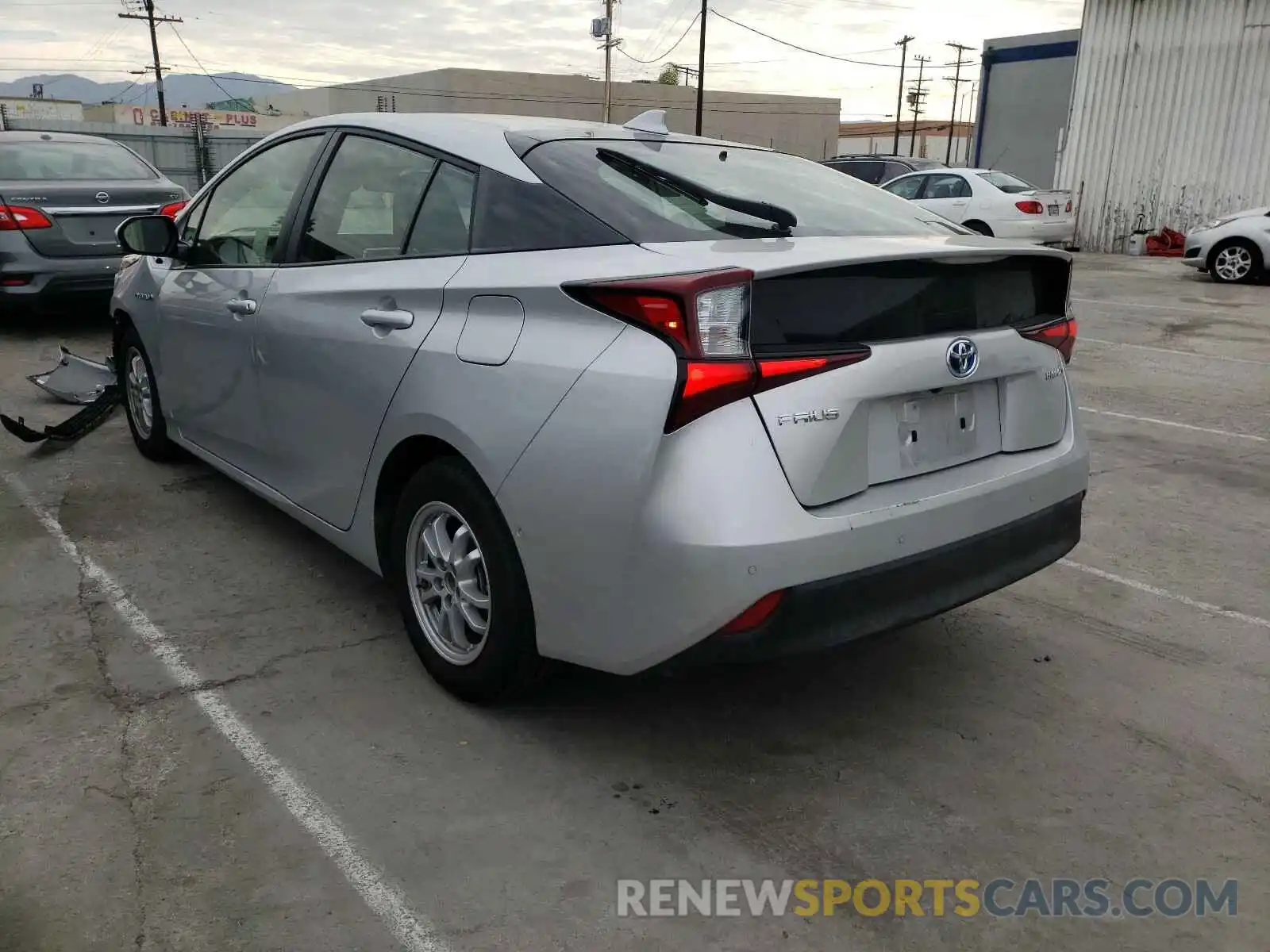 3 Photograph of a damaged car JTDKARFU9K3097852 TOYOTA PRIUS 2019