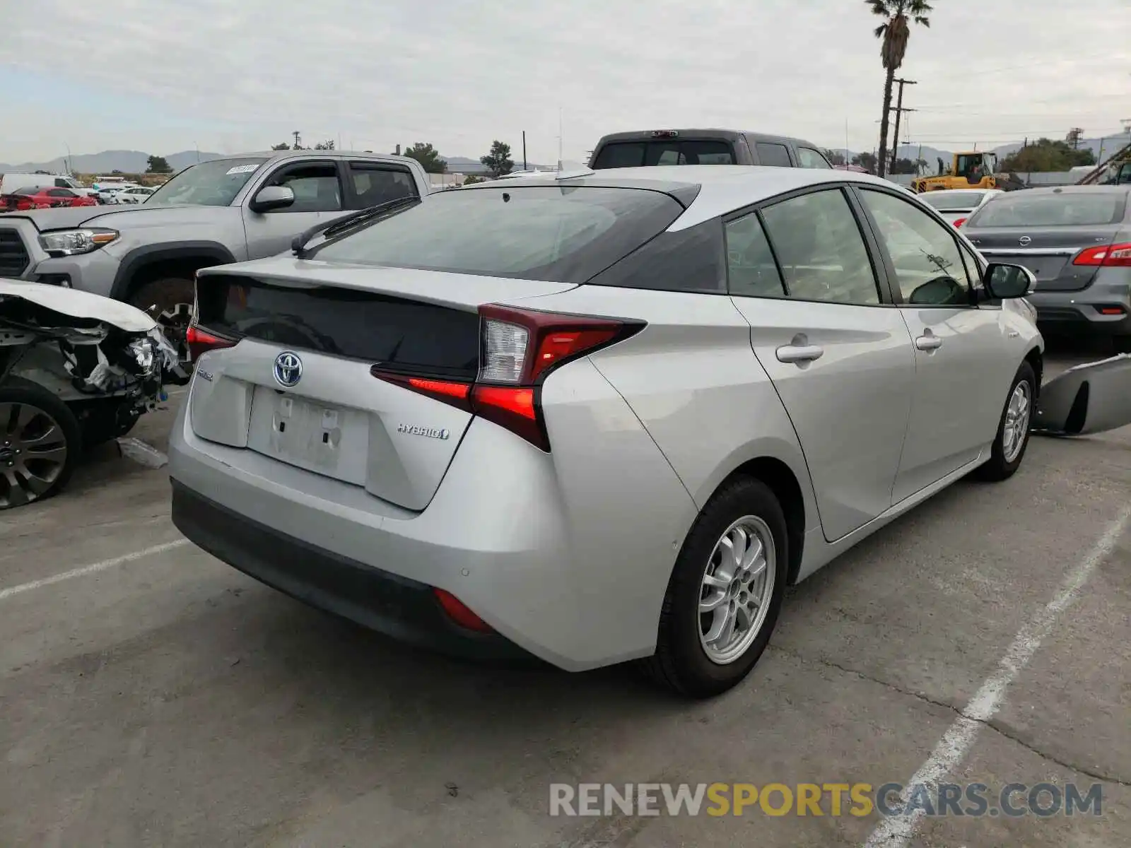 4 Photograph of a damaged car JTDKARFU9K3097852 TOYOTA PRIUS 2019