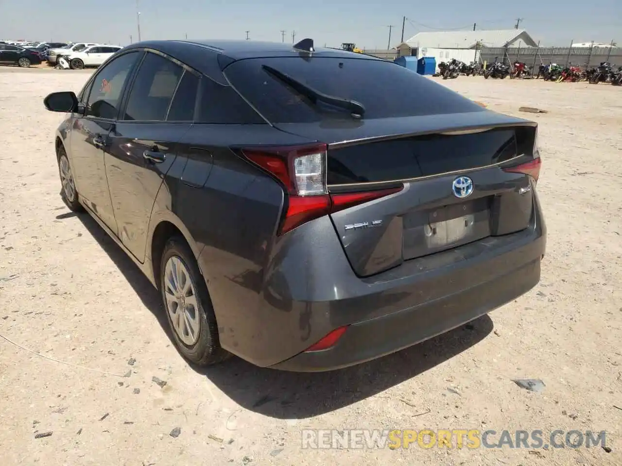 3 Фотография поврежденного автомобиля JTDKARFU9K3098385 TOYOTA PRIUS 2019