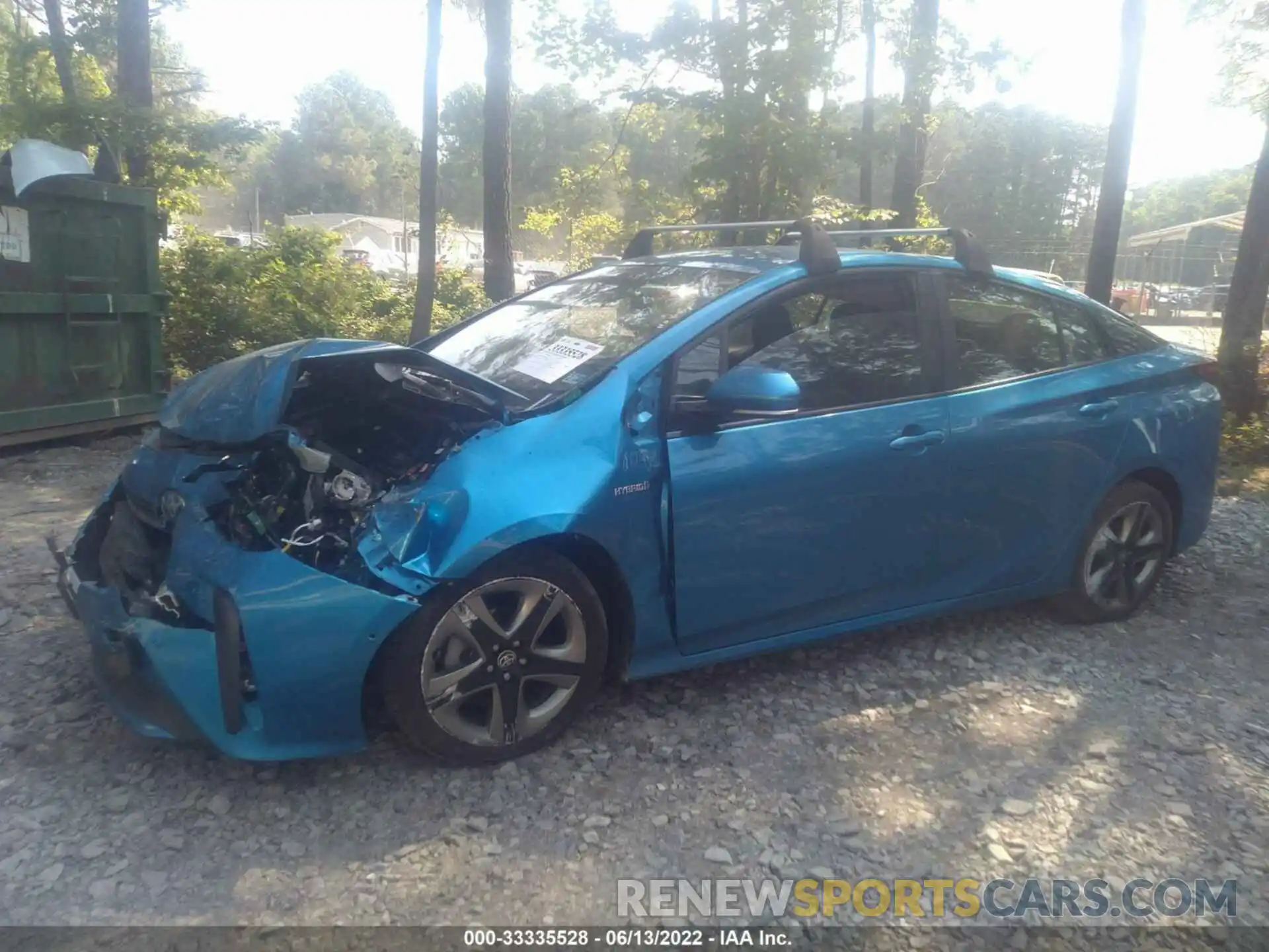 2 Photograph of a damaged car JTDKARFU9K3098502 TOYOTA PRIUS 2019