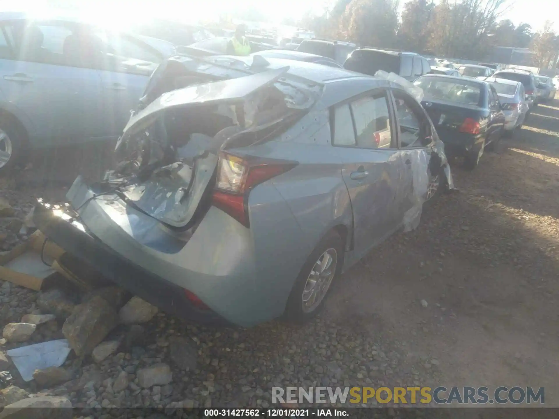 4 Photograph of a damaged car JTDKARFU9K3099231 TOYOTA PRIUS 2019