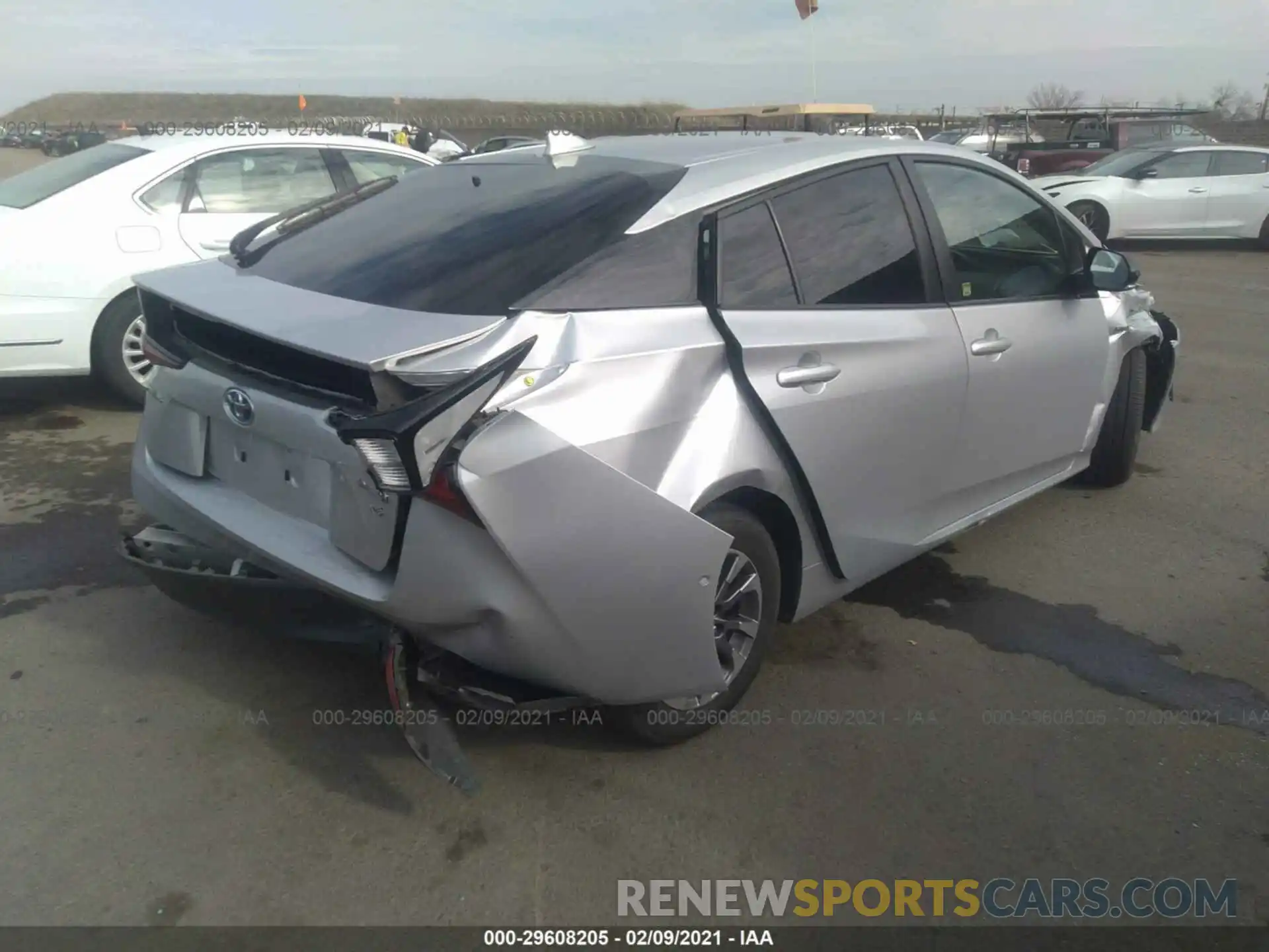 4 Photograph of a damaged car JTDKARFU9K3100068 TOYOTA PRIUS 2019